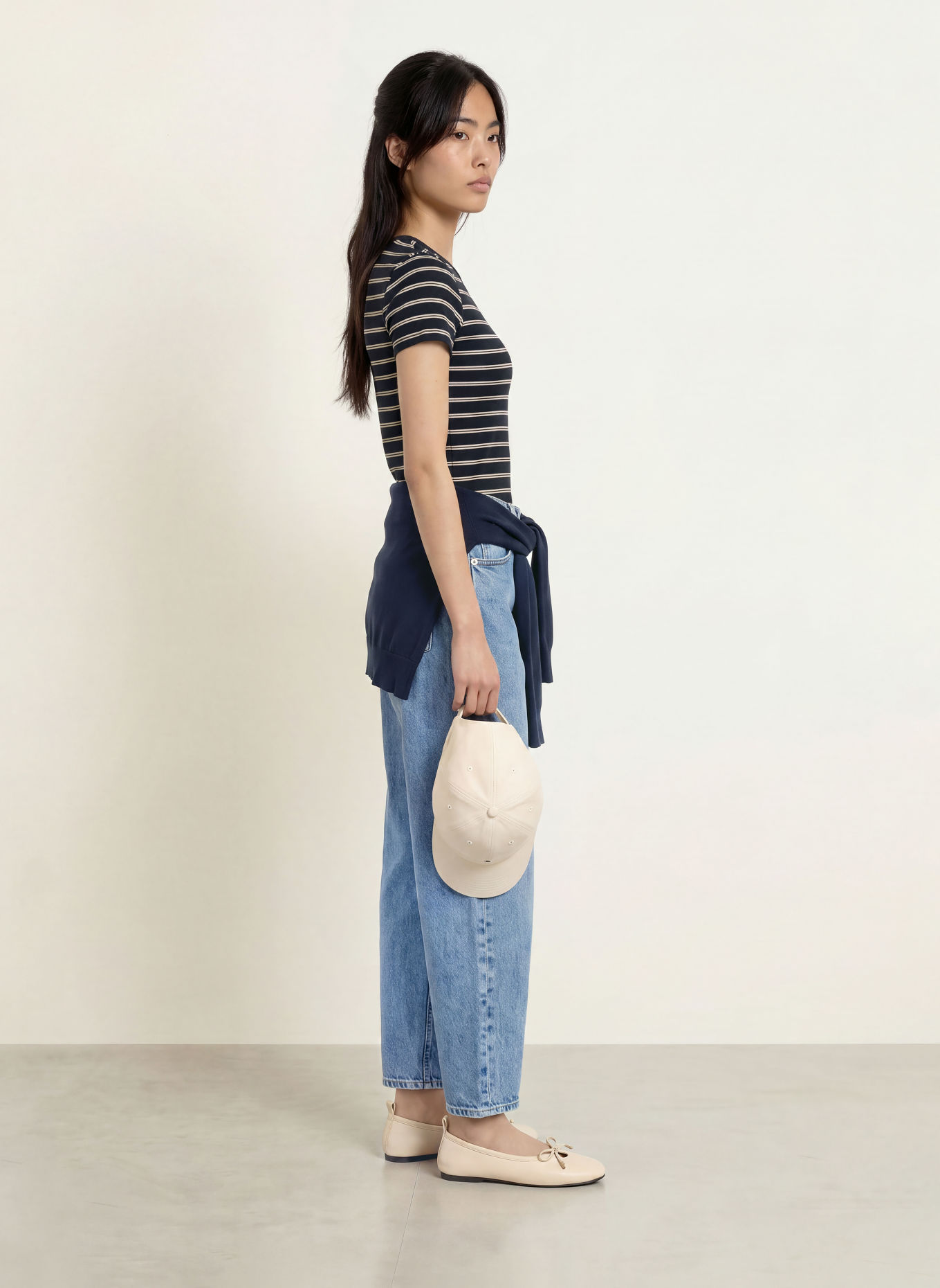 TOMMY JEANS T-shirt: DARK BLUE / WHITE