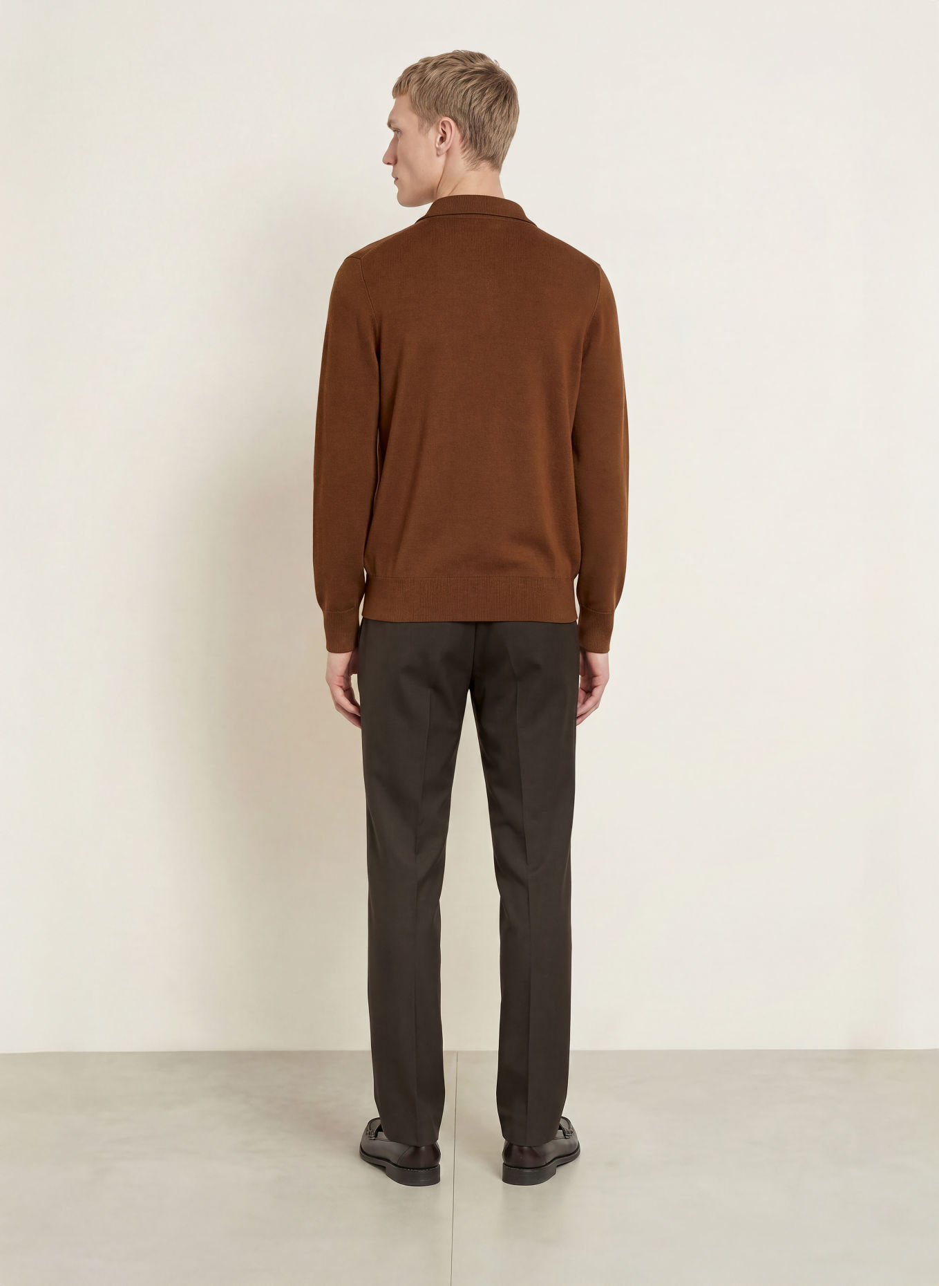 SANDRO Spodnie garniturowe slim fit: G250 DARK TAUPE