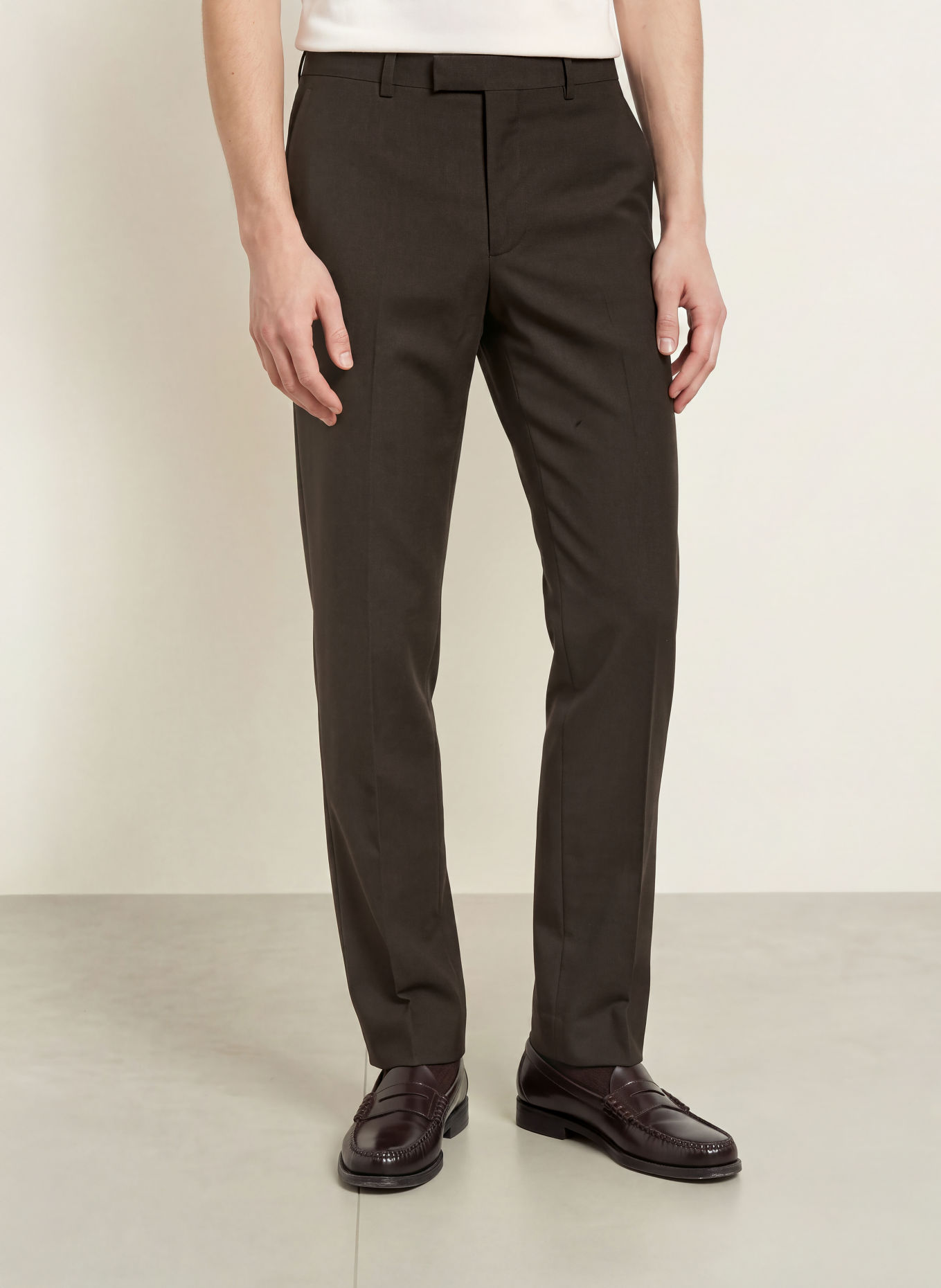 SANDRO Spodnie garniturowe slim fit: G250 DARK TAUPE
