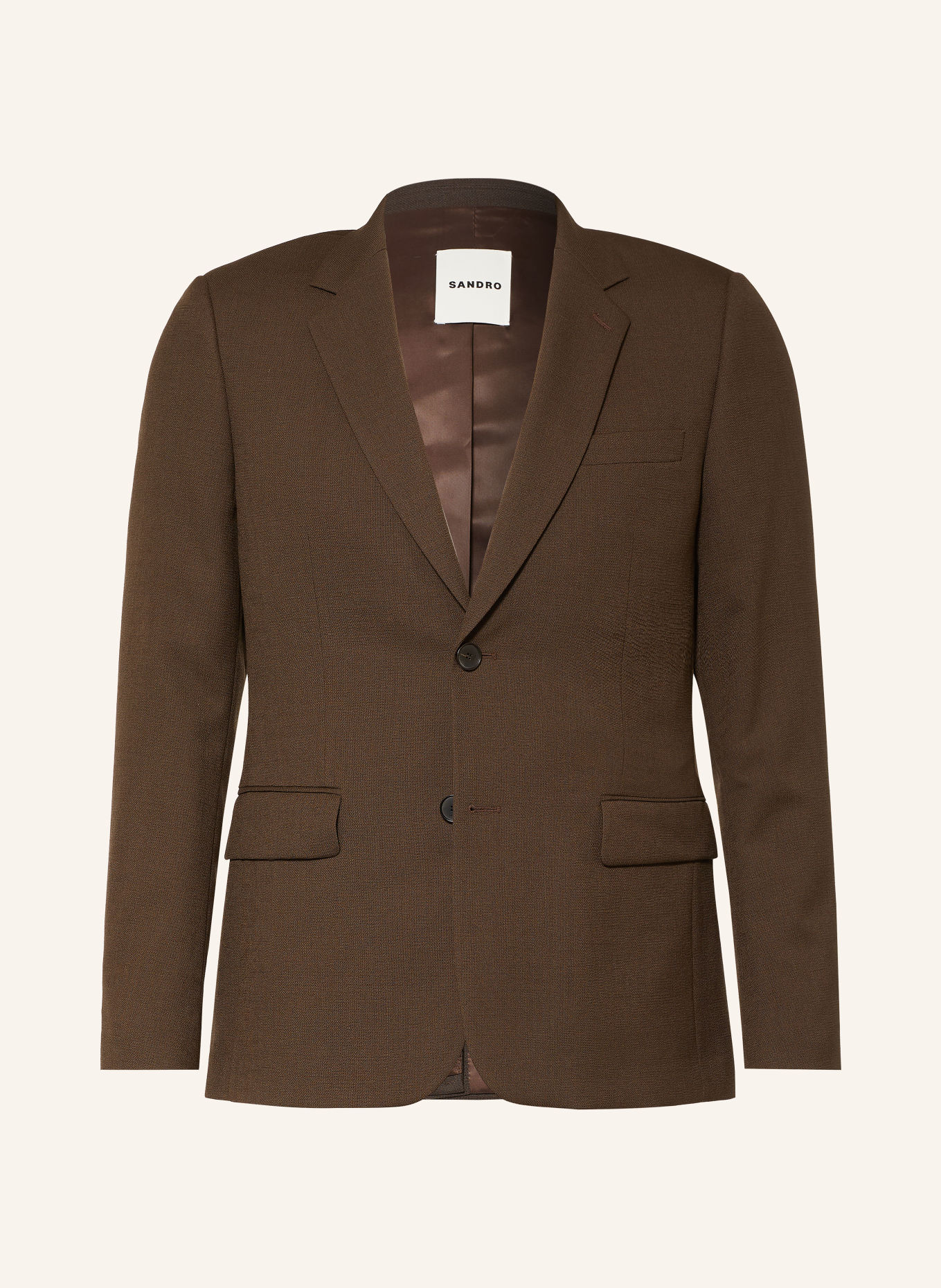SANDRO Anzugsakko Regular Fit: G250 DARK TAUPE