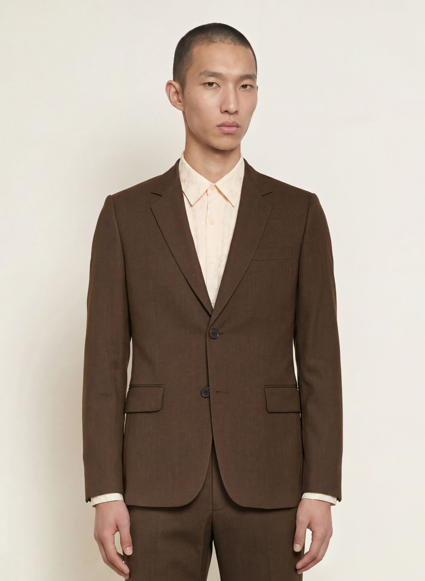 SANDRO Anzugsakko Regular Fit: G250 DARK TAUPE
