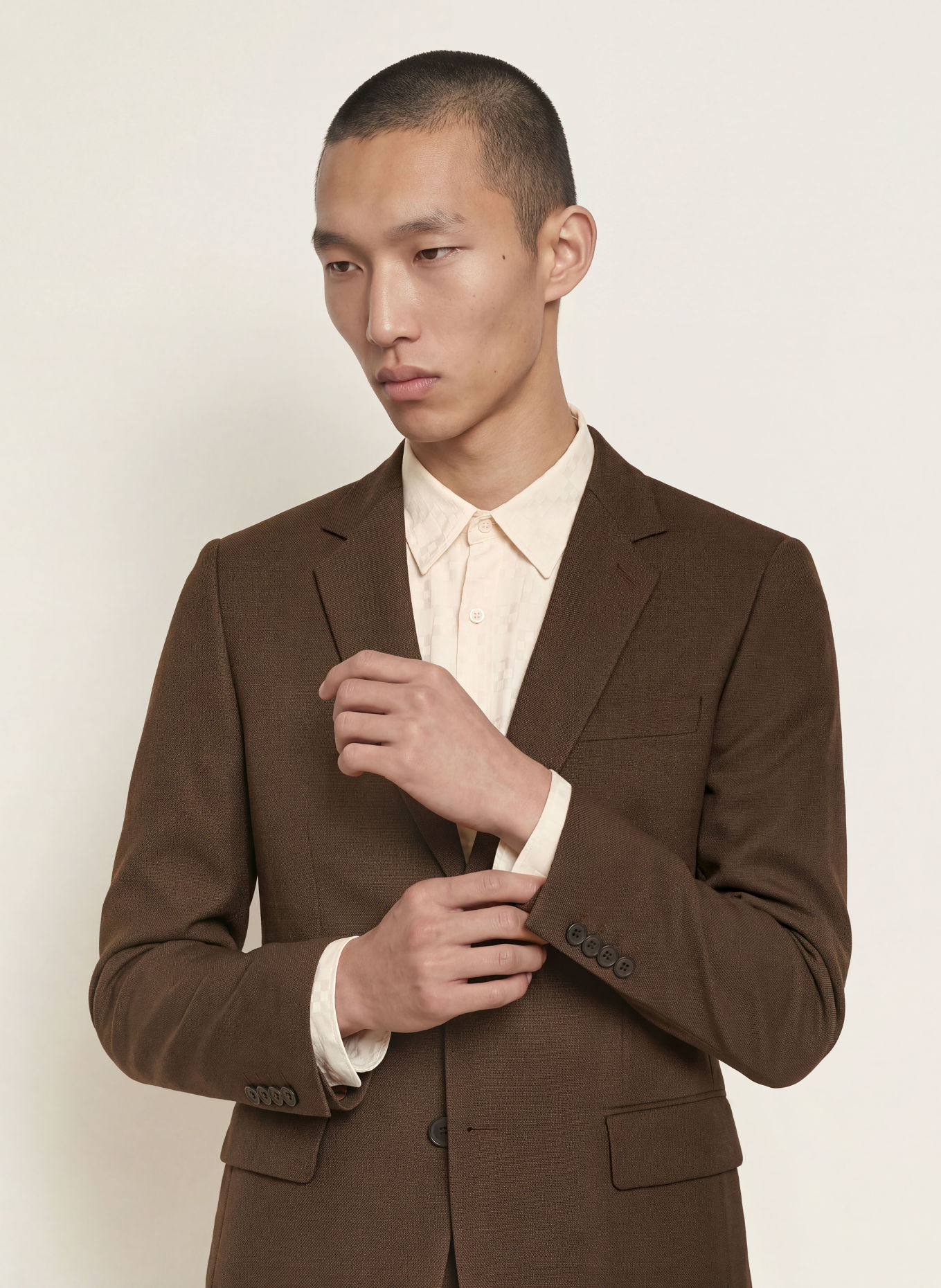 SANDRO Anzugsakko Regular Fit: G250 DARK TAUPE