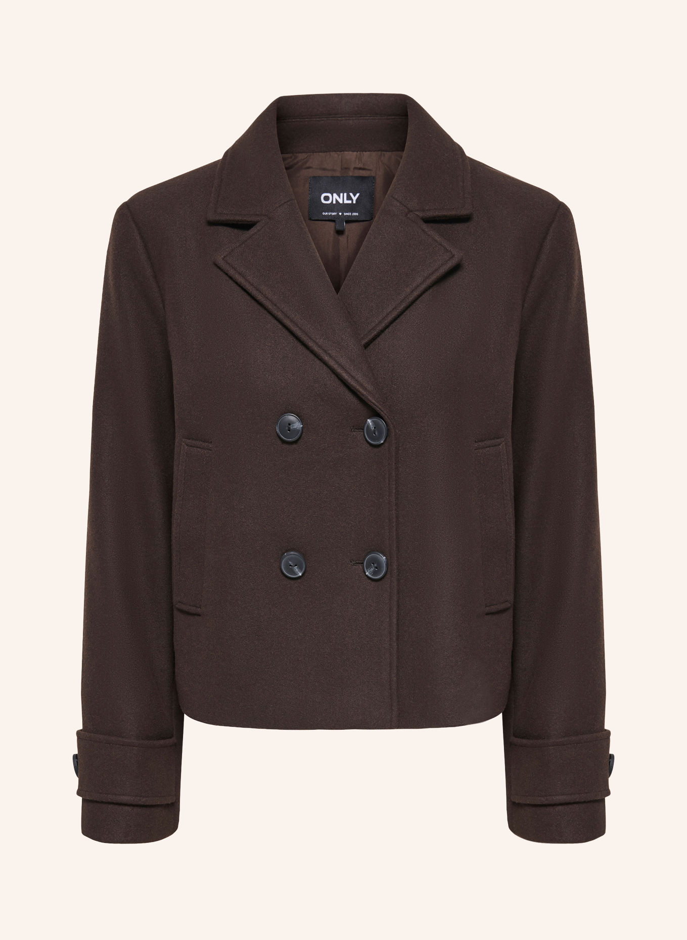 ONLY Cabanjacke: DUNKELBRAUN