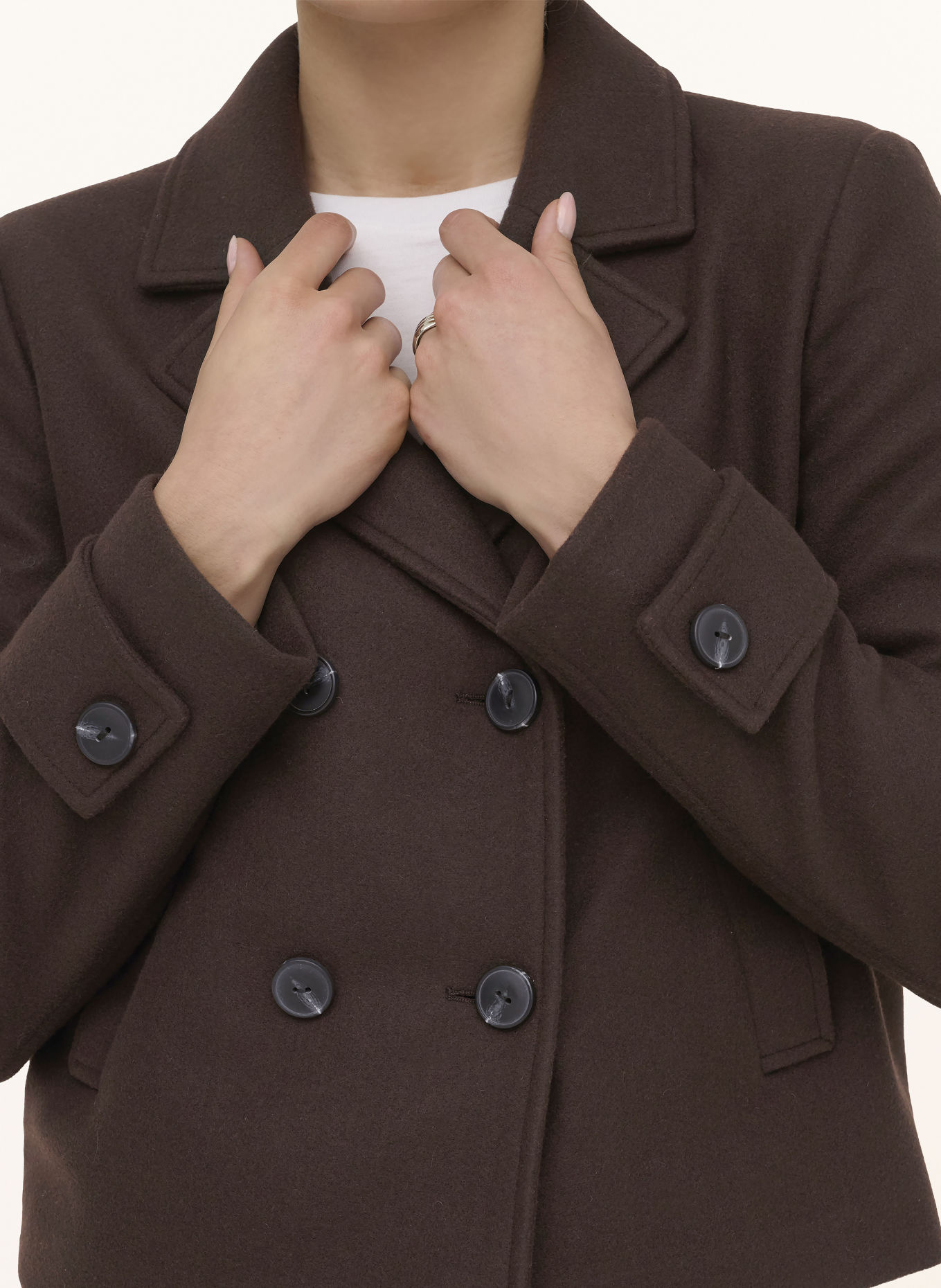 ONLY Cabanjacke: DUNKELBRAUN