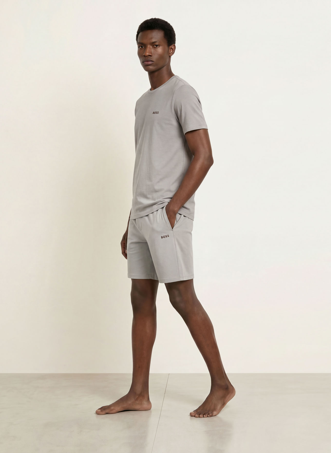 BOSS Slaapshirt MIX&MATCH: TAUPE