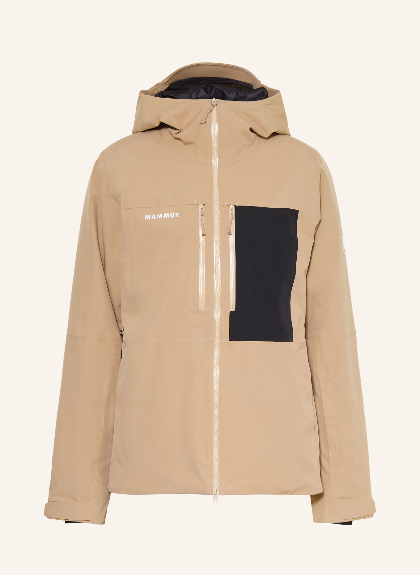 MAMMUT Skijacke STONEY: BEIGE / DUNKELGRAU