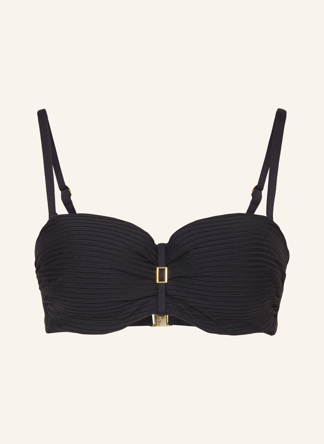 CYELL Bandeau bikini top NOOS CAVIAR: BLACK