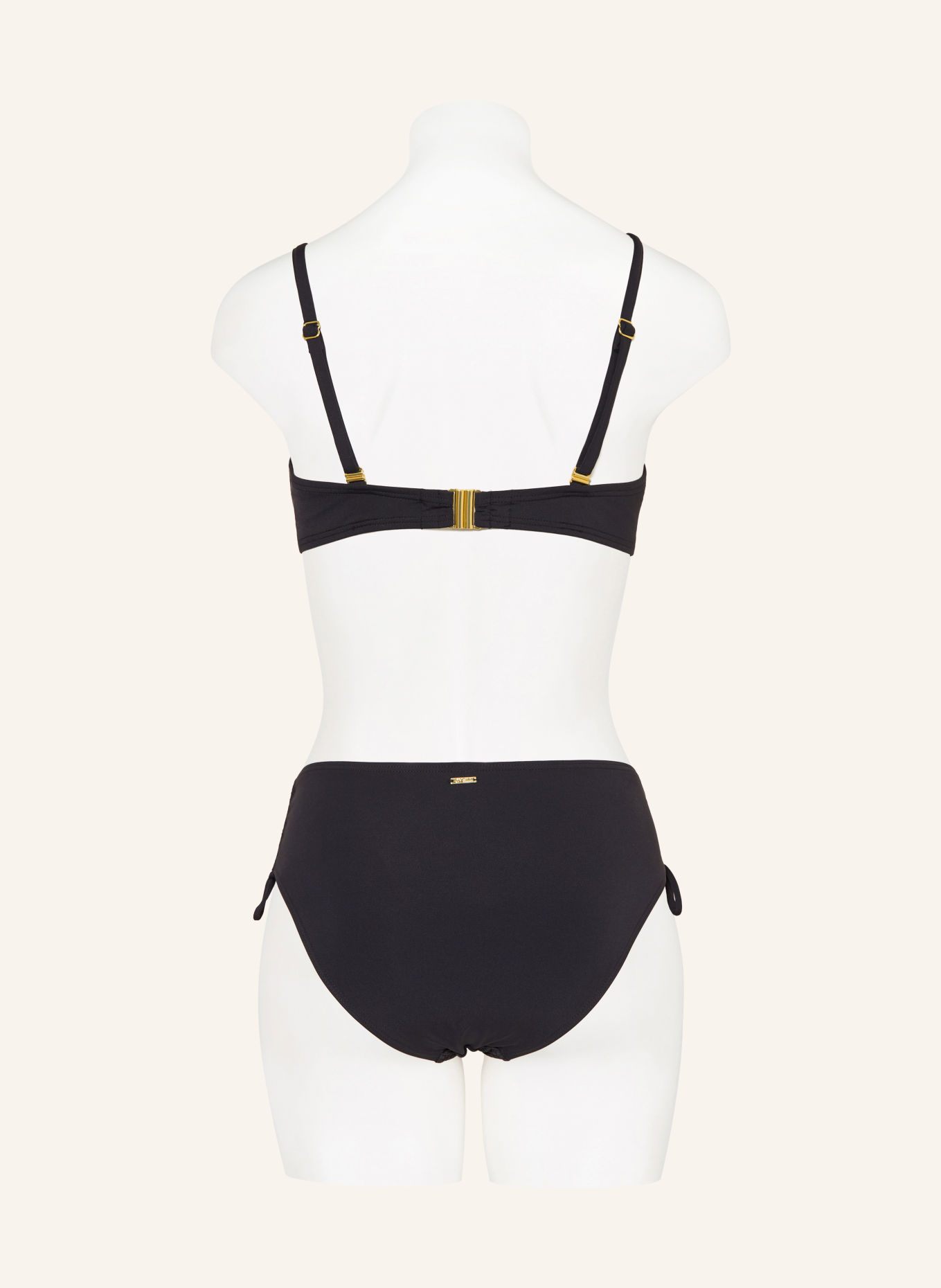 CYELL Bandeau bikini top NOOS CAVIAR: BLACK
