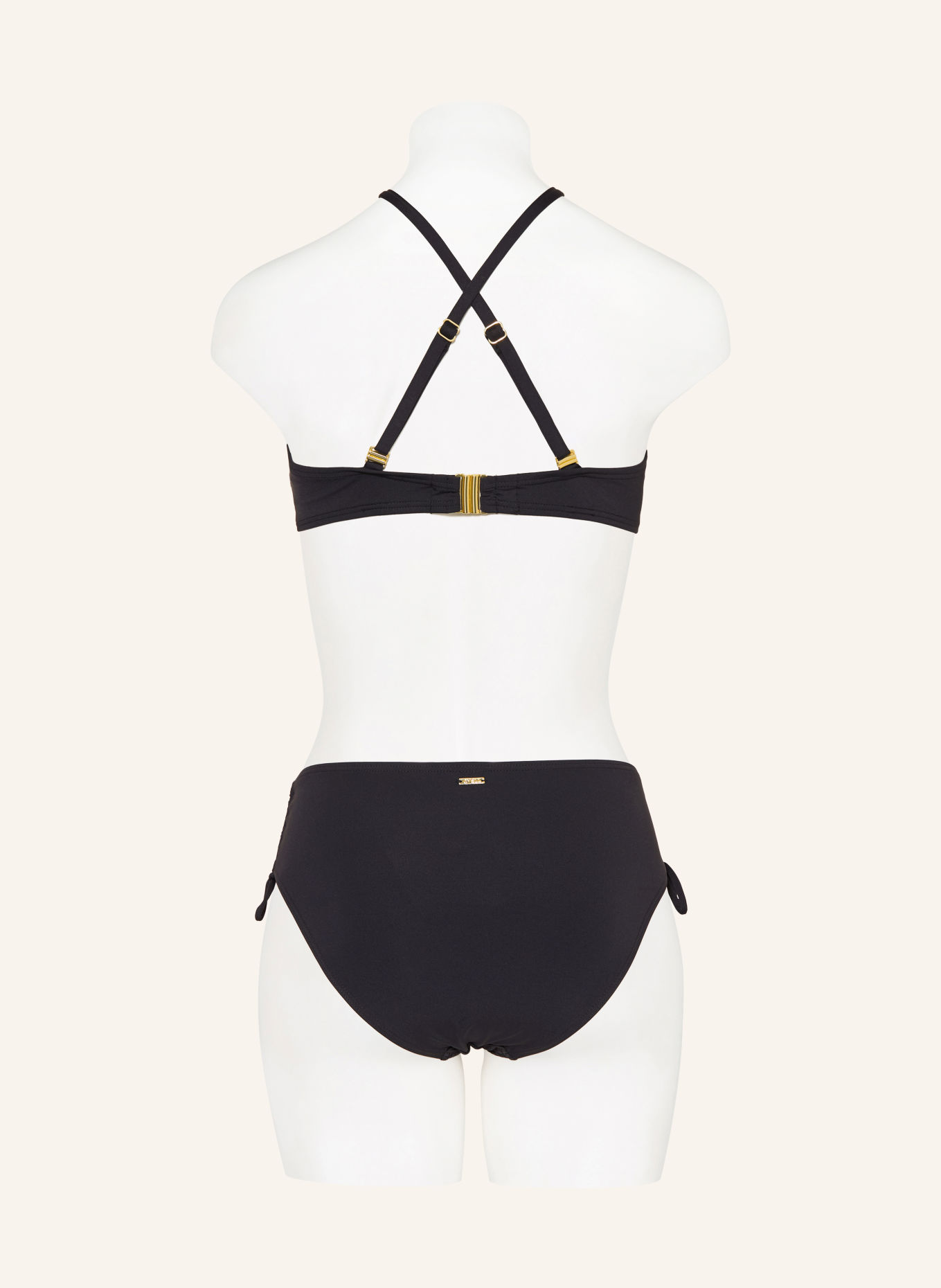 CYELL Bandeau bikini top NOOS CAVIAR: BLACK