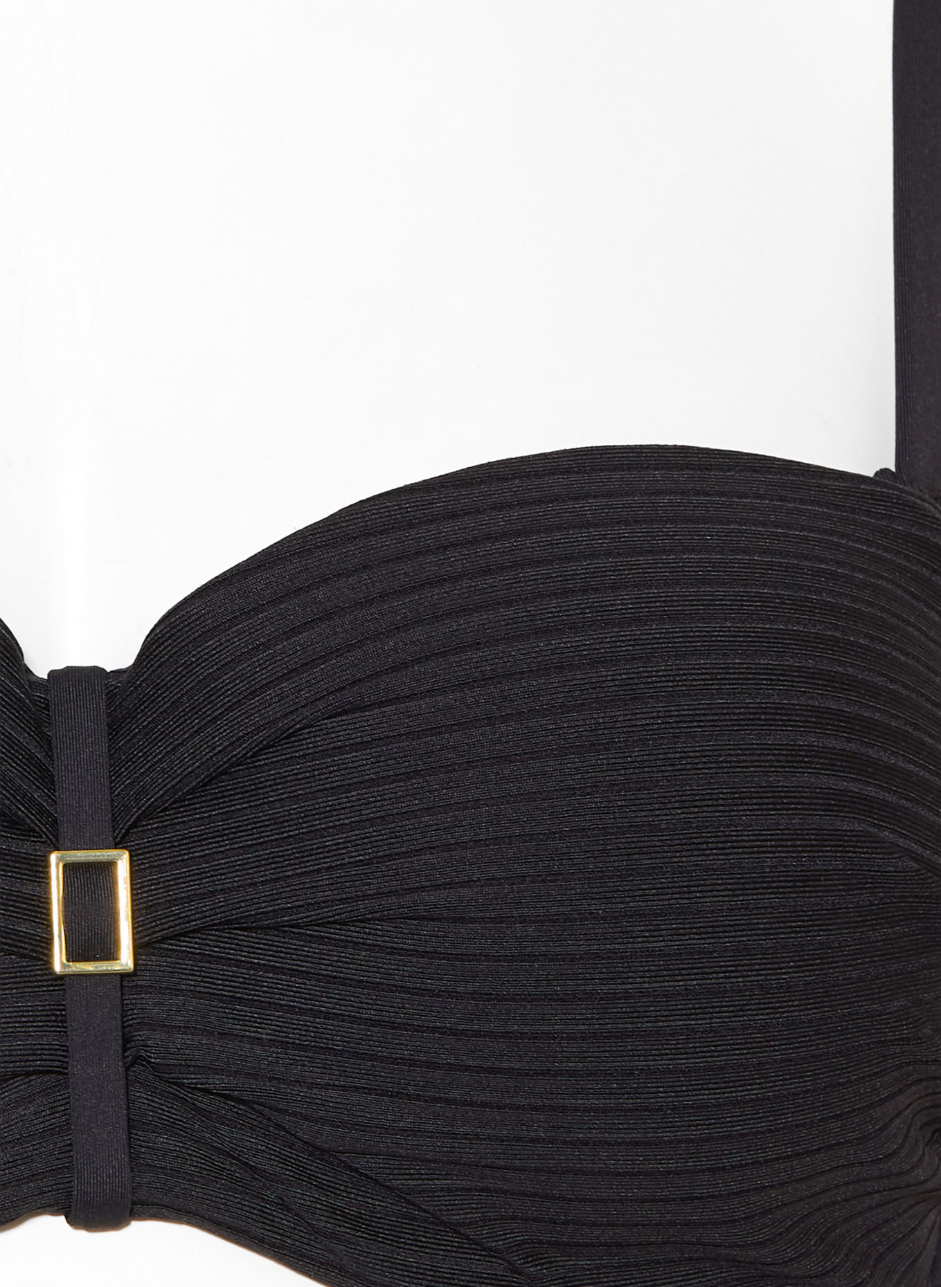 CYELL Bandeau bikini top NOOS CAVIAR: BLACK