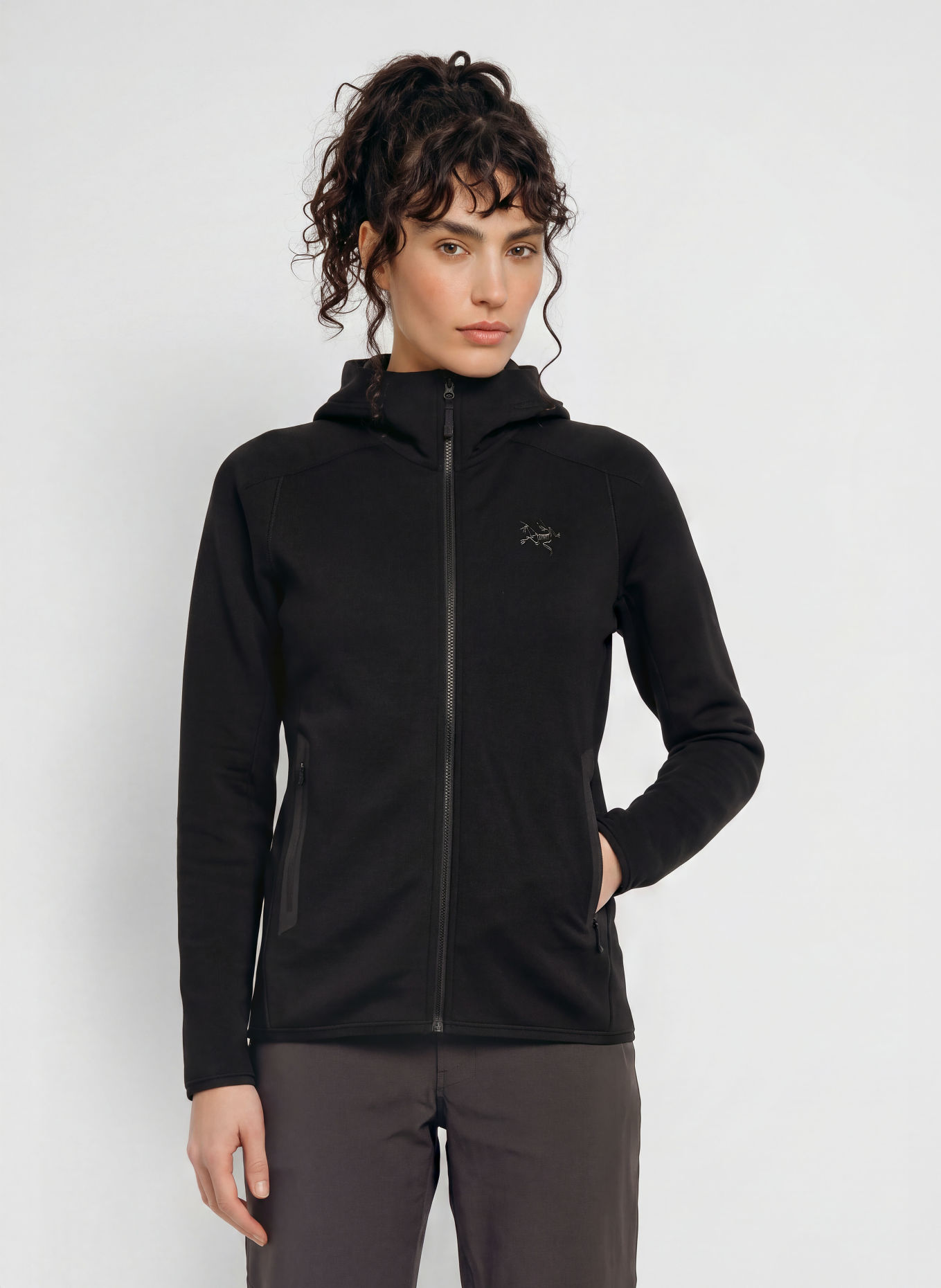 ARC'TERYX Midlayer-Jacke KYANITE: SCHWARZ