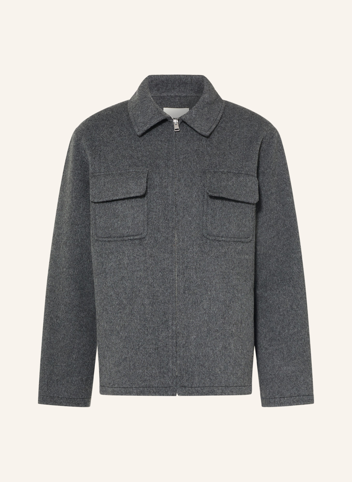 SANDRO Overjacket: DUNKELGRAU