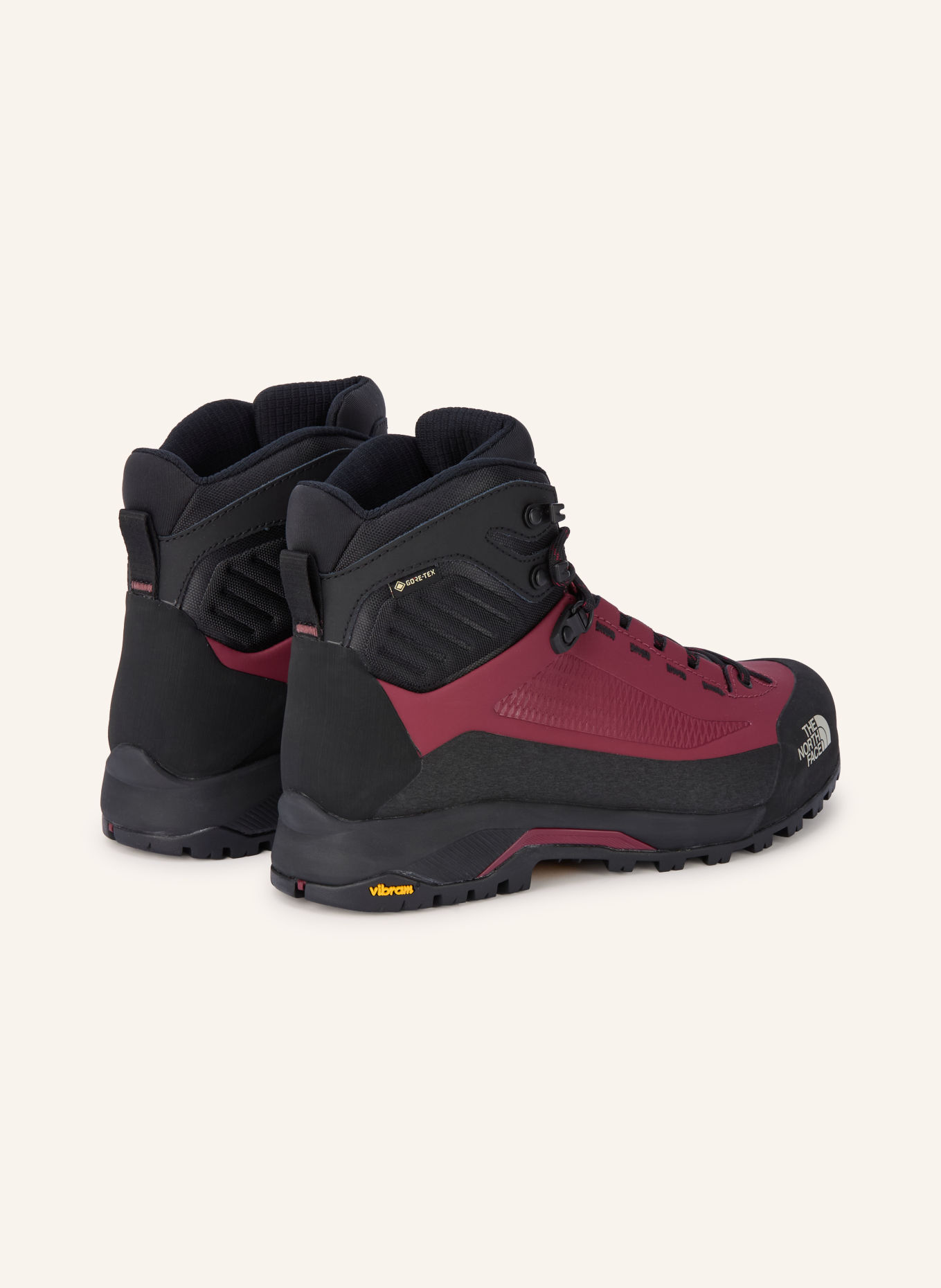 THE NORTH FACE Trekkingschuhe VERTO ALPINE MID GORE-TEX: DUNKELROT / SCHWARZ