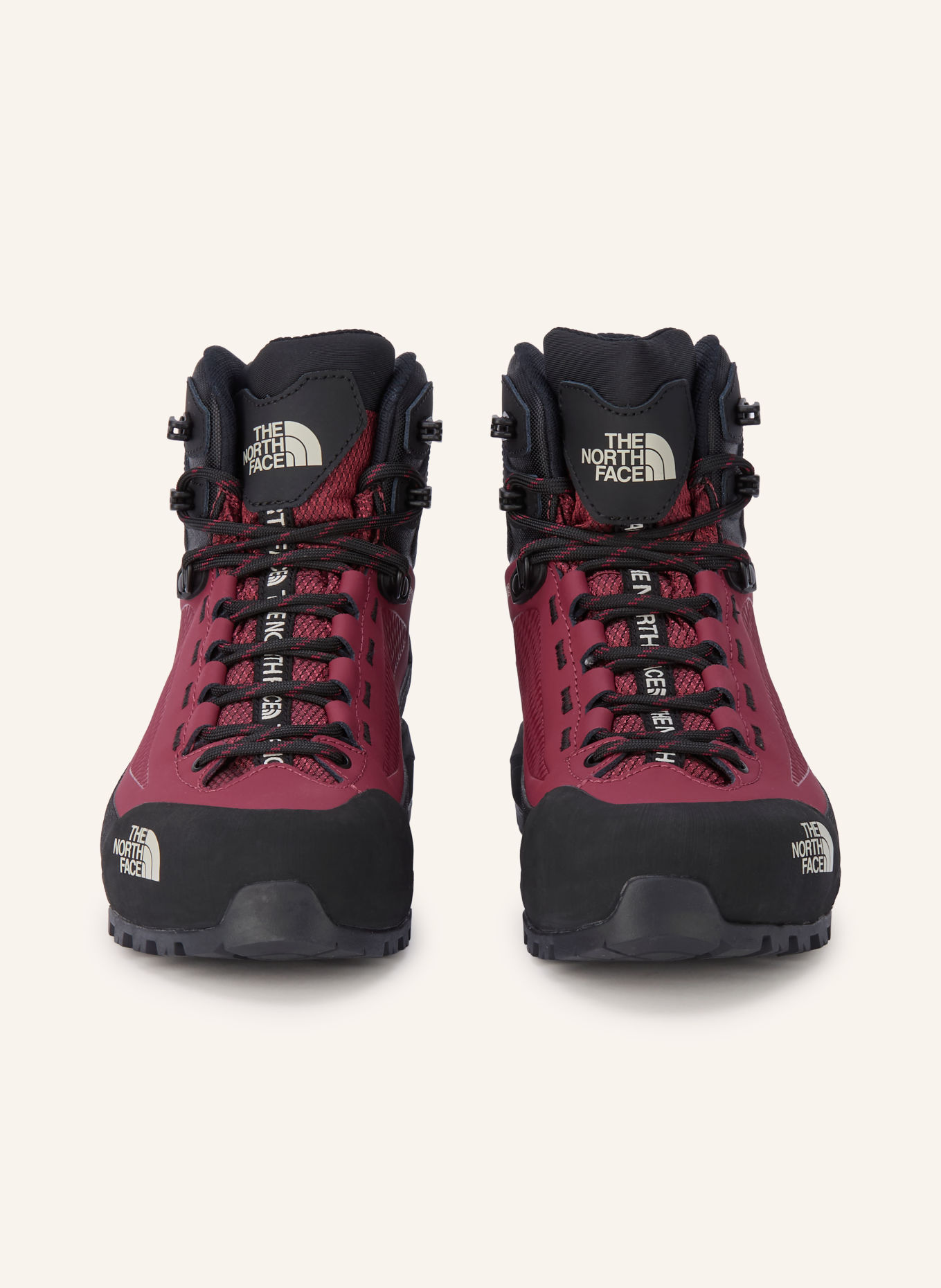 THE NORTH FACE Trekkingschuhe VERTO ALPINE MID GORE-TEX: DUNKELROT / SCHWARZ