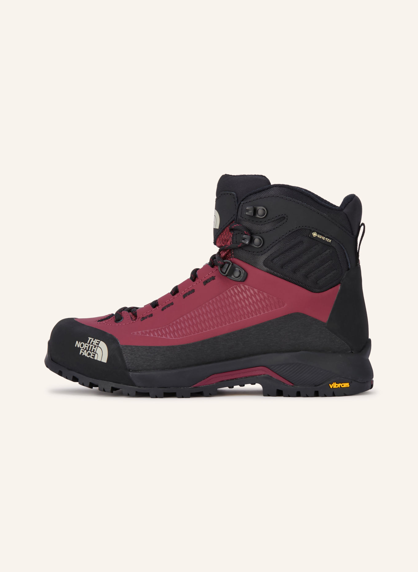 THE NORTH FACE Trekkingschuhe VERTO ALPINE MID GORE-TEX: DUNKELROT / SCHWARZ