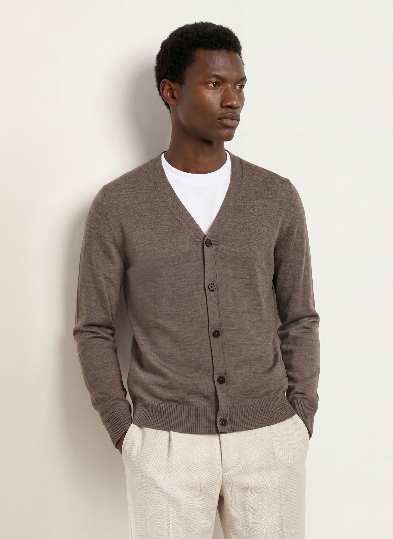 MAERZ MUENCHEN Cardigan: BROWN