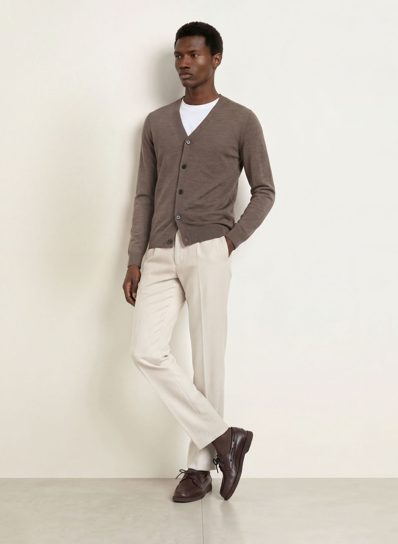 MAERZ MUENCHEN Cardigan: BROWN