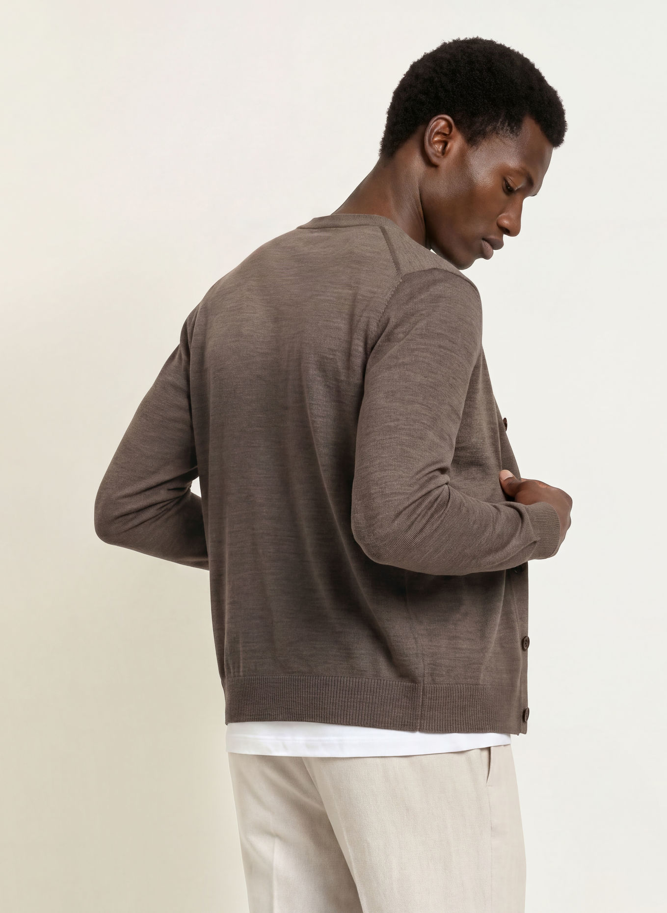 MAERZ MUENCHEN Cardigan: BROWN