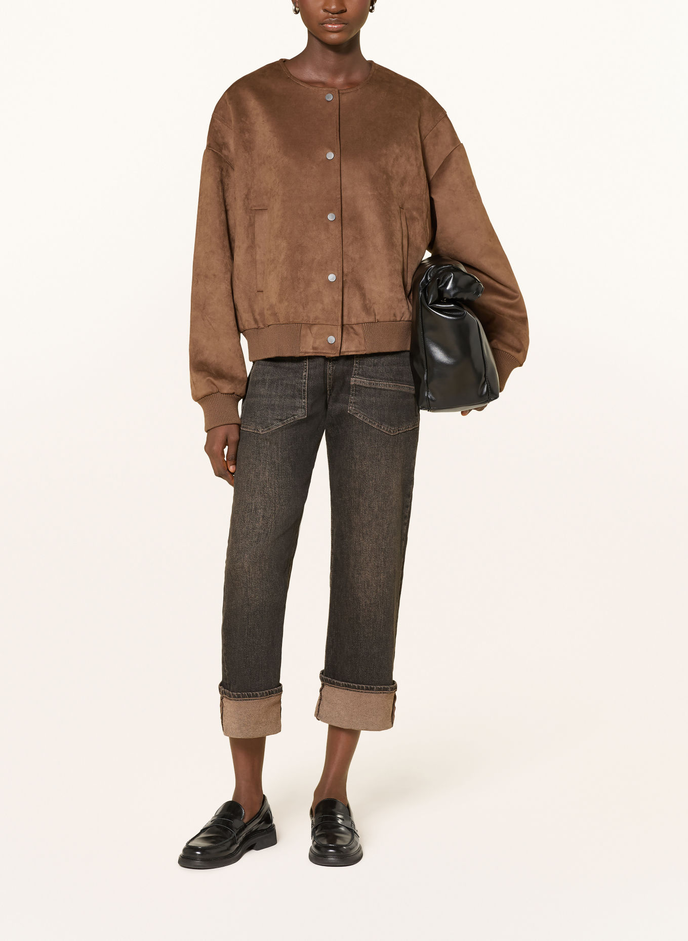 MAC Boyfriend jeans BAGGY: D958 brown tinted black wash