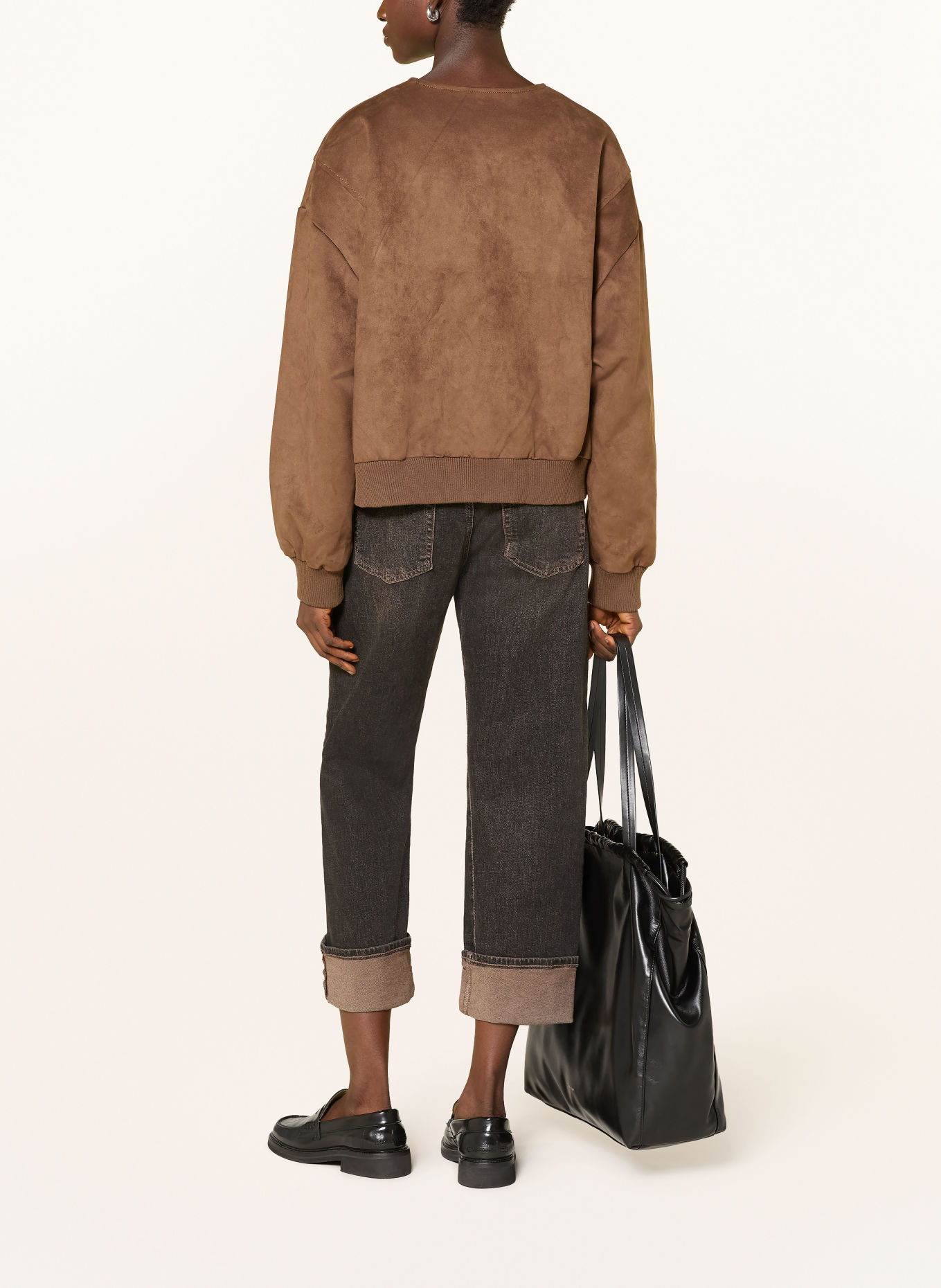 MAC Boyfriend jeans BAGGY: D958 brown tinted black wash