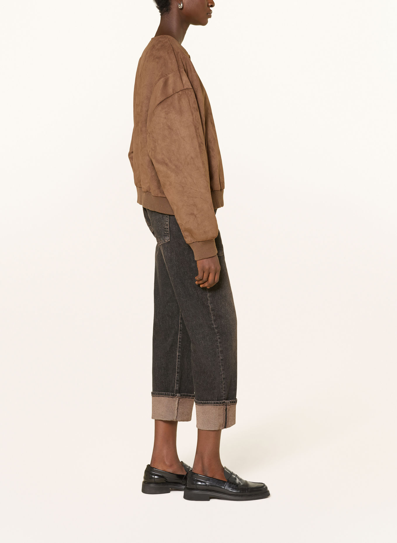 MAC Boyfriend jeans BAGGY: D958 brown tinted black wash