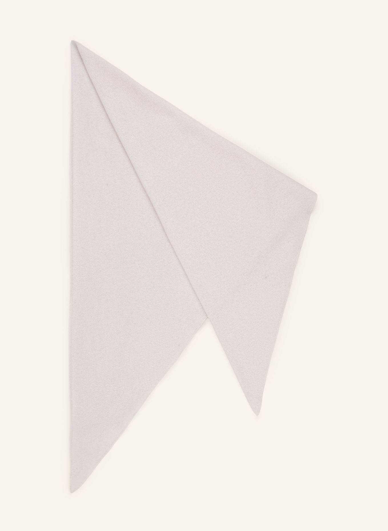 S.MARLON Triangular scarf in cashmere: ECRU