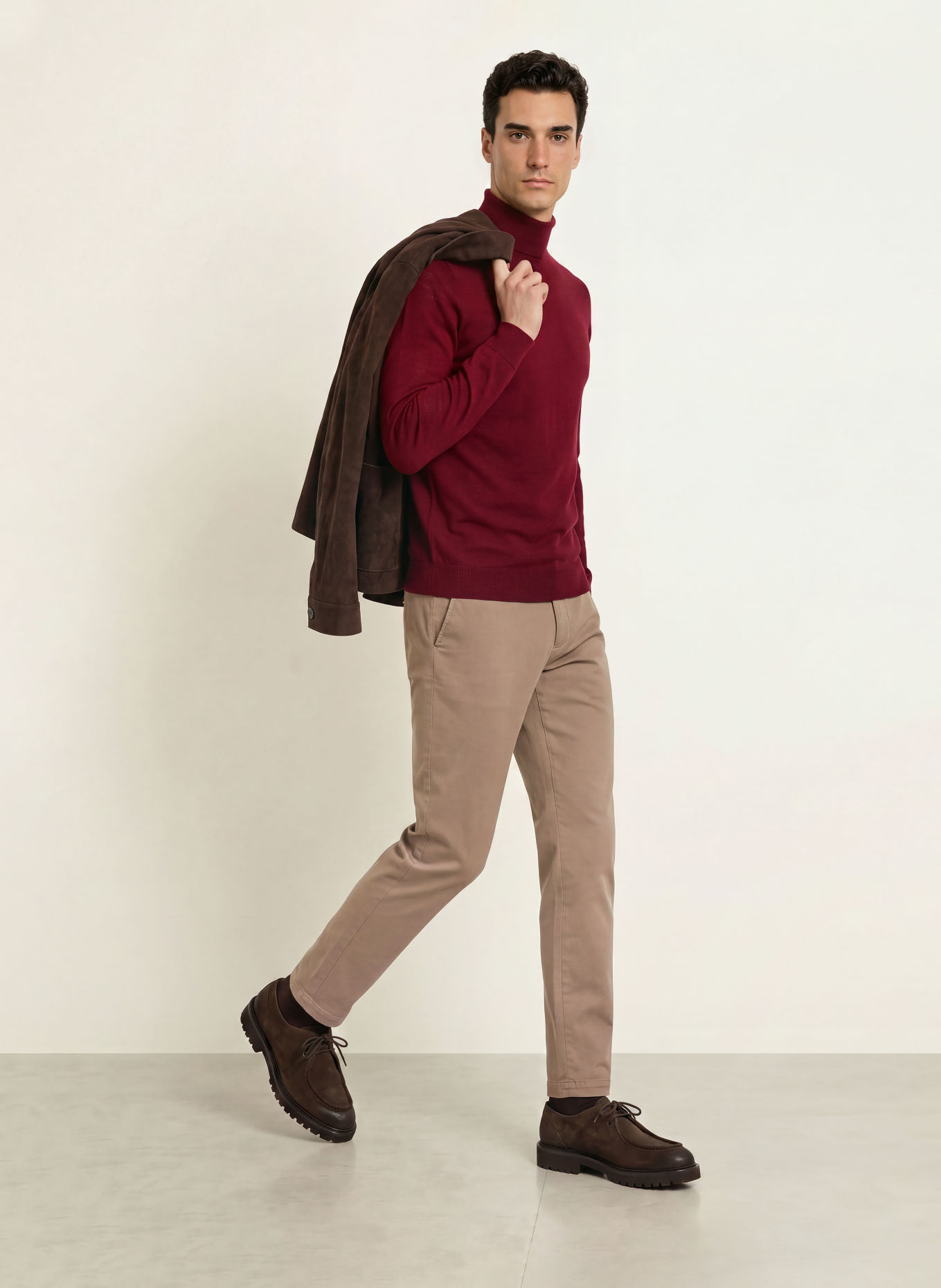ALBERTO Pantaloni chino JUMP Slim Fit: MARO DESCHIS