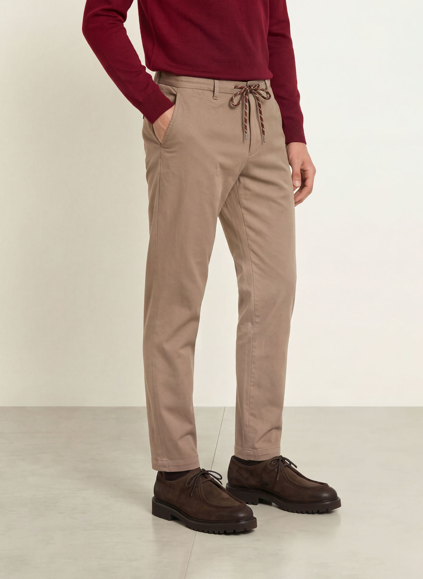 ALBERTO Pantaloni chino JUMP Slim Fit: MARO DESCHIS