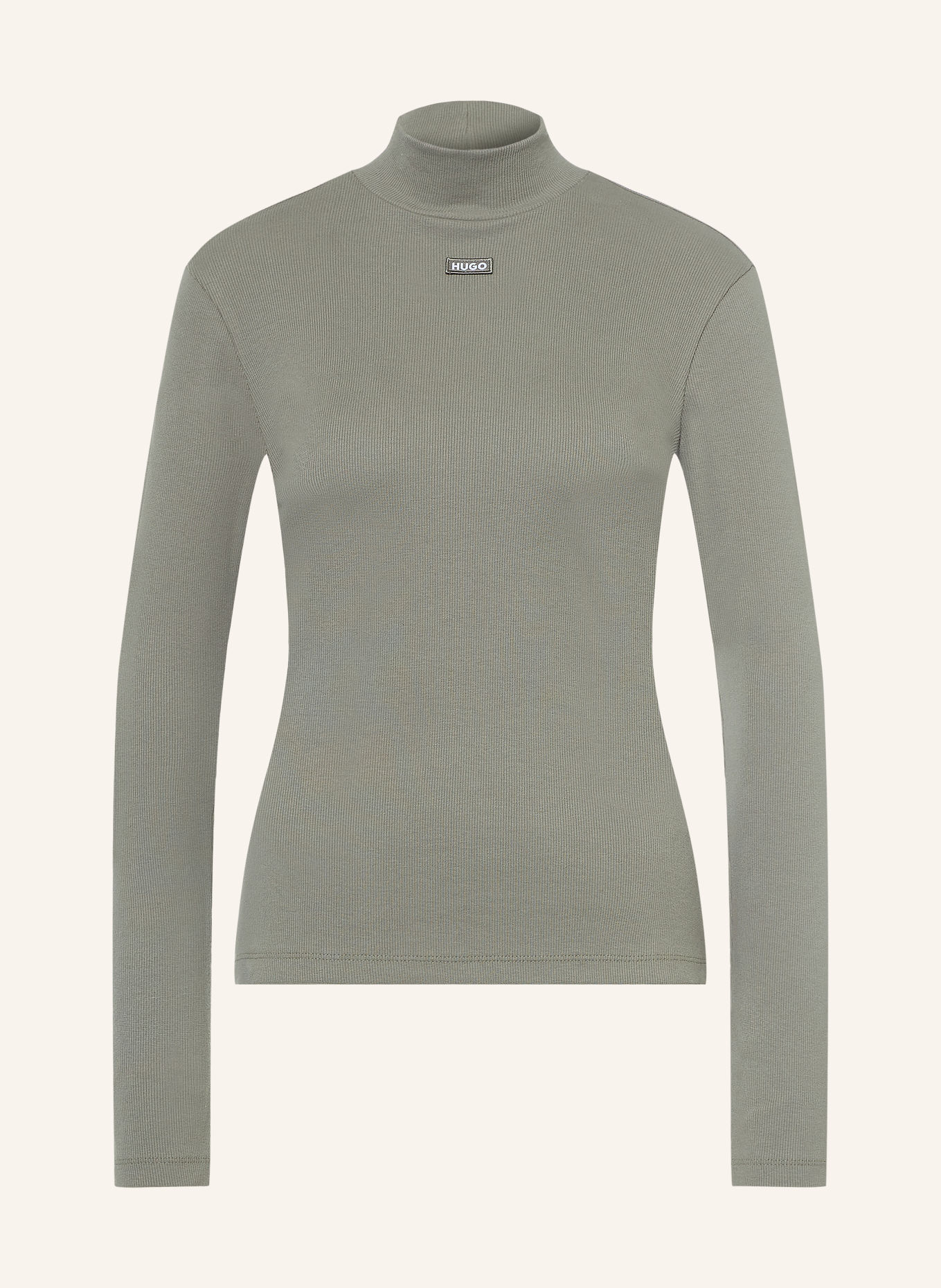 HUGO Longsleeve EASY: KHAKI