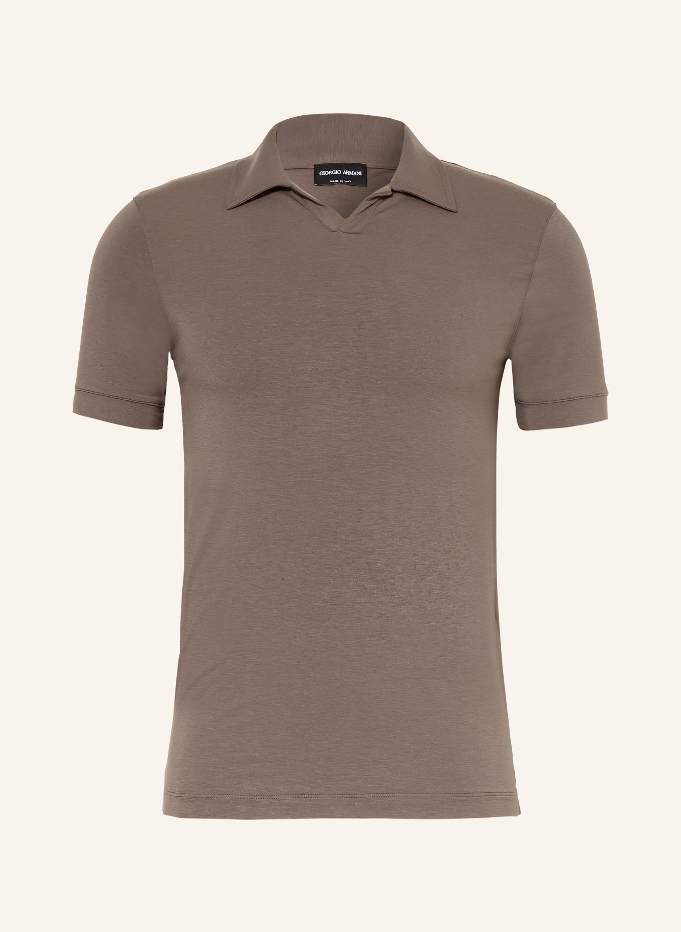 GIORGIO ARMANI Jersey-Poloshirt: TAUPE