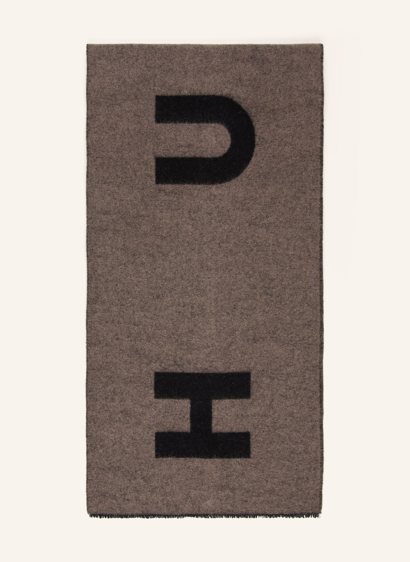 HUGO MARTYN scarf: GRAY / BLACK
