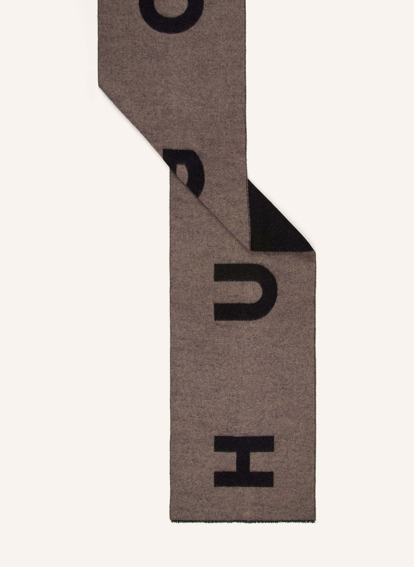 HUGO MARTYN scarf: GRAY / BLACK