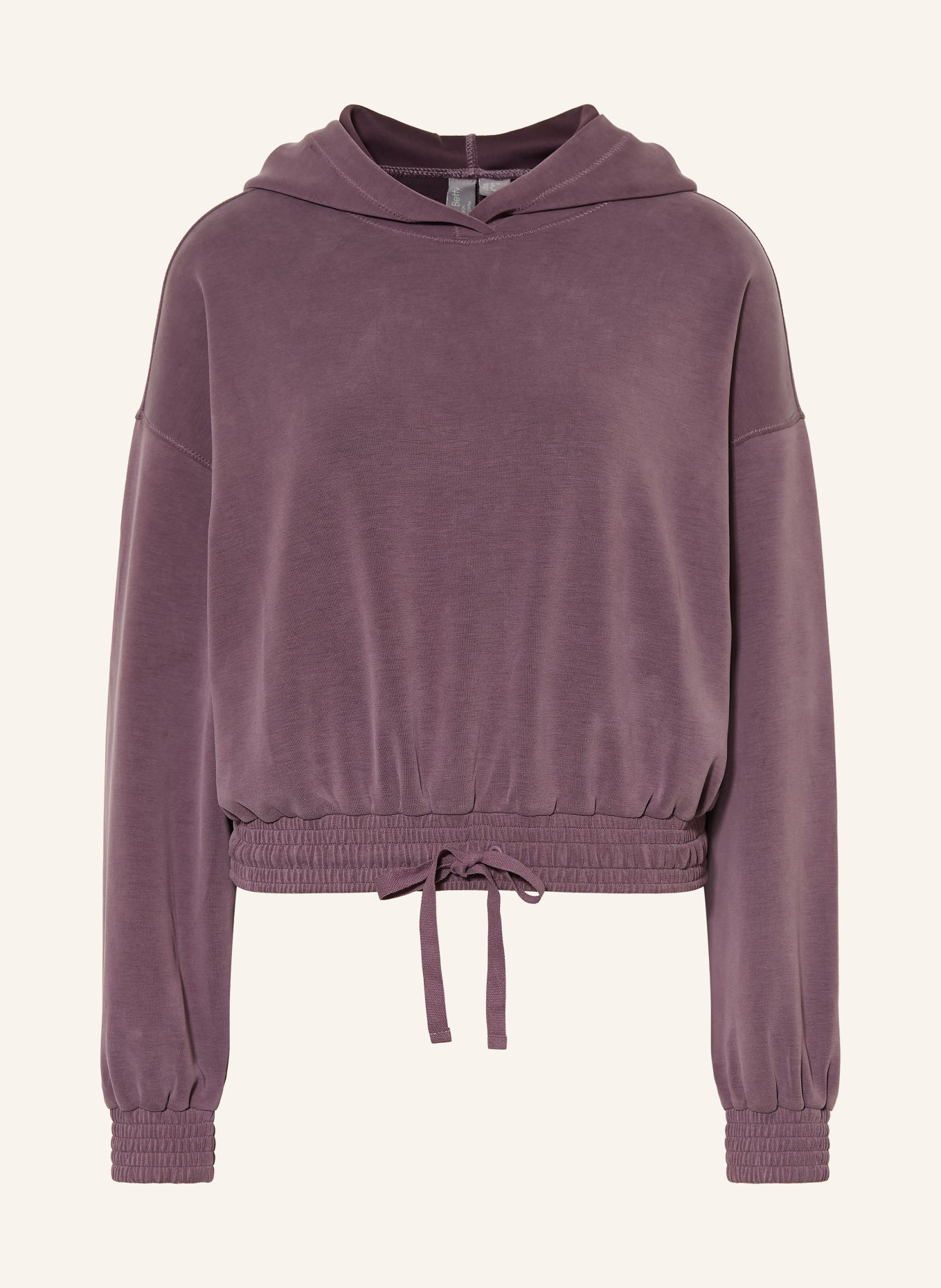 Sweaty Betty Hoodie SAND WASH: DONKERPAARS