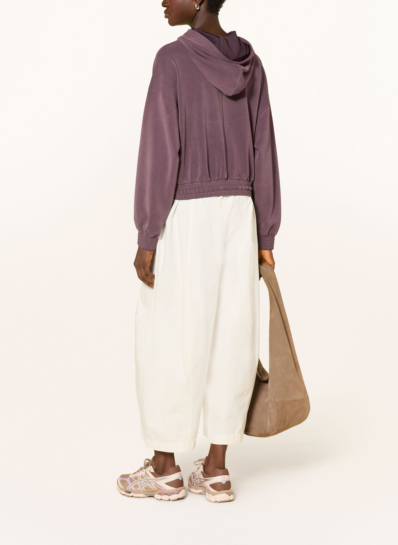 Sweaty Betty Hoodie SAND WASH: DONKERPAARS