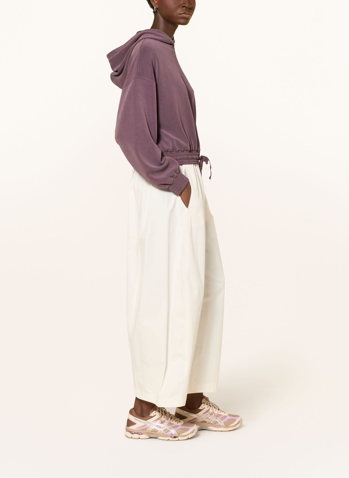 Sweaty Betty Hoodie SAND WASH: DONKERPAARS