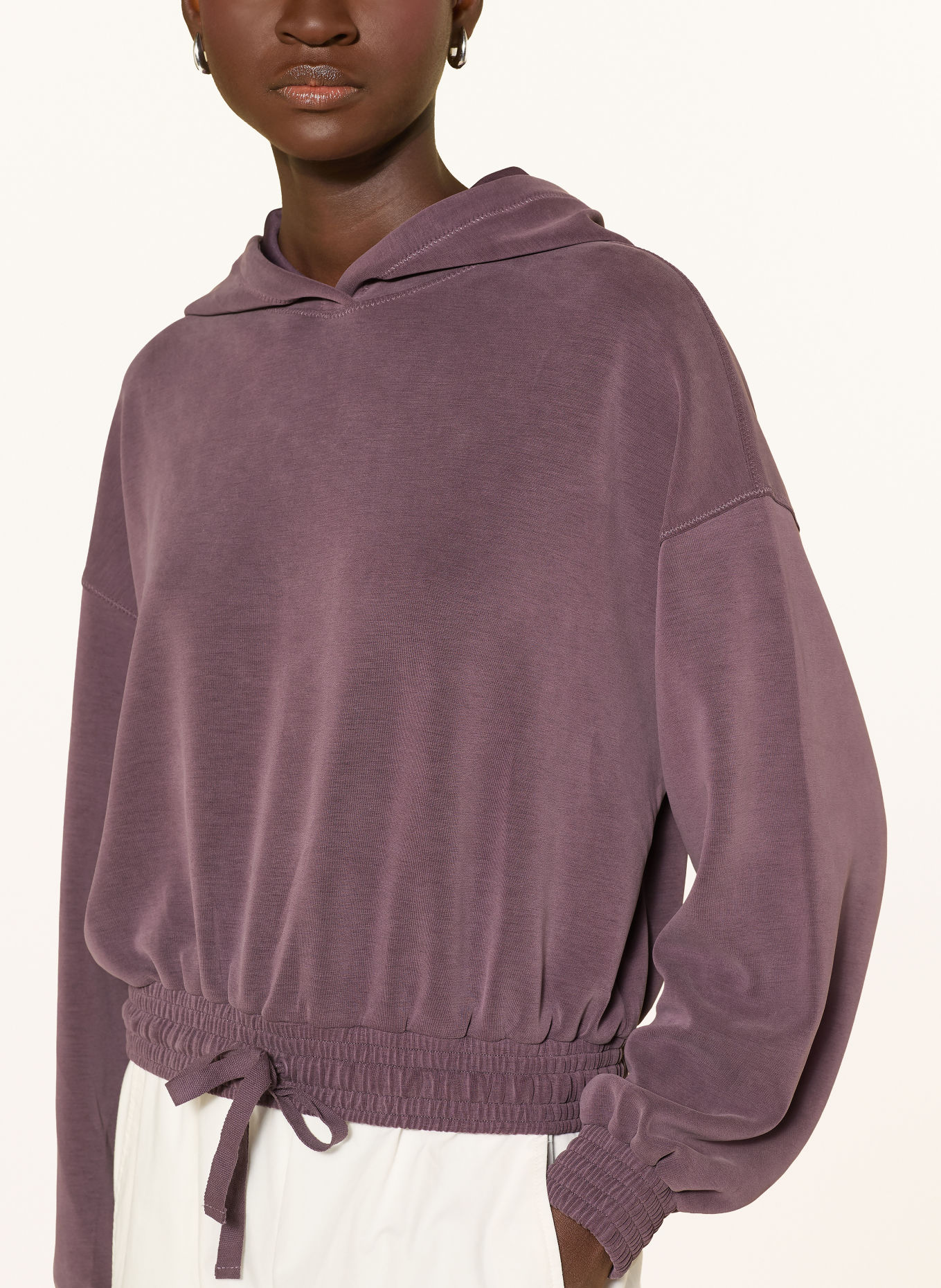Sweaty Betty Hoodie SAND WASH: DONKERPAARS