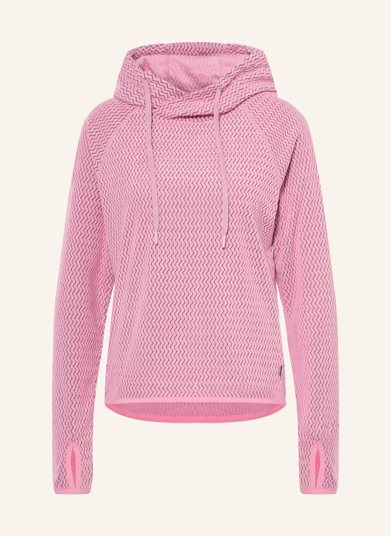 me°ru' Fleece hoodie CALAIS: DUSKY PINK