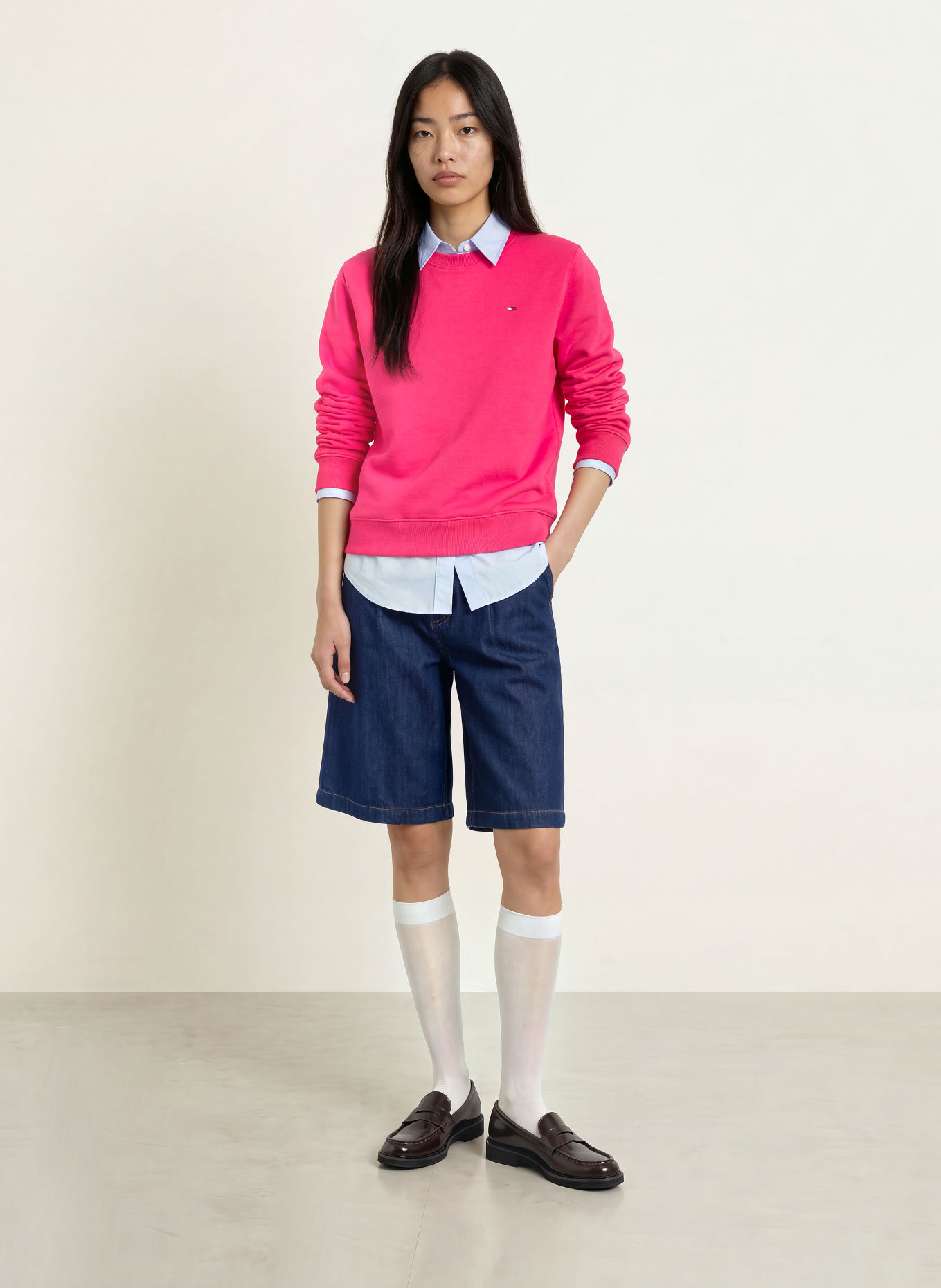 TOMMY JEANS Sweatshirt: PINK