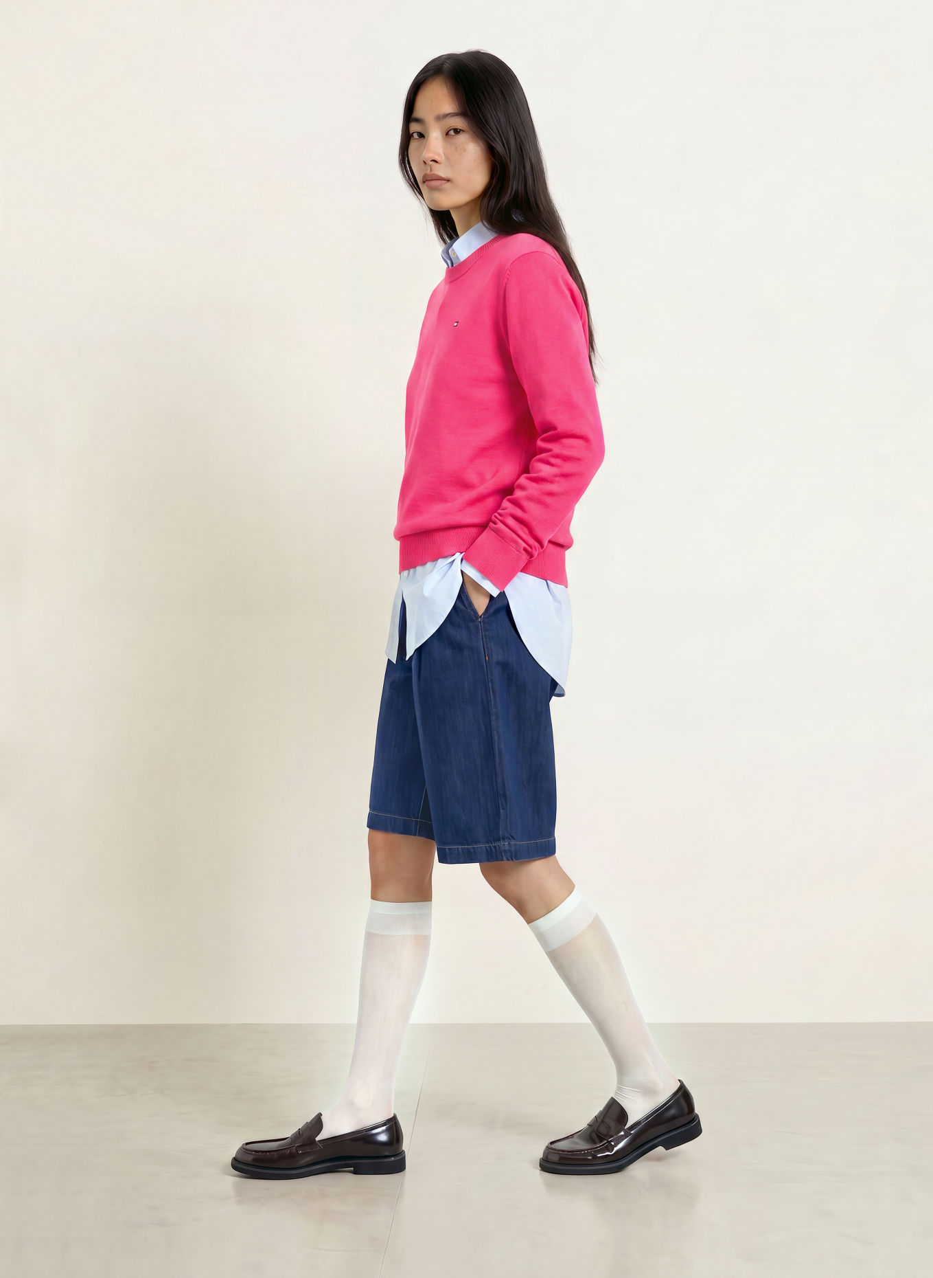 TOMMY JEANS Sweatshirt: PINK