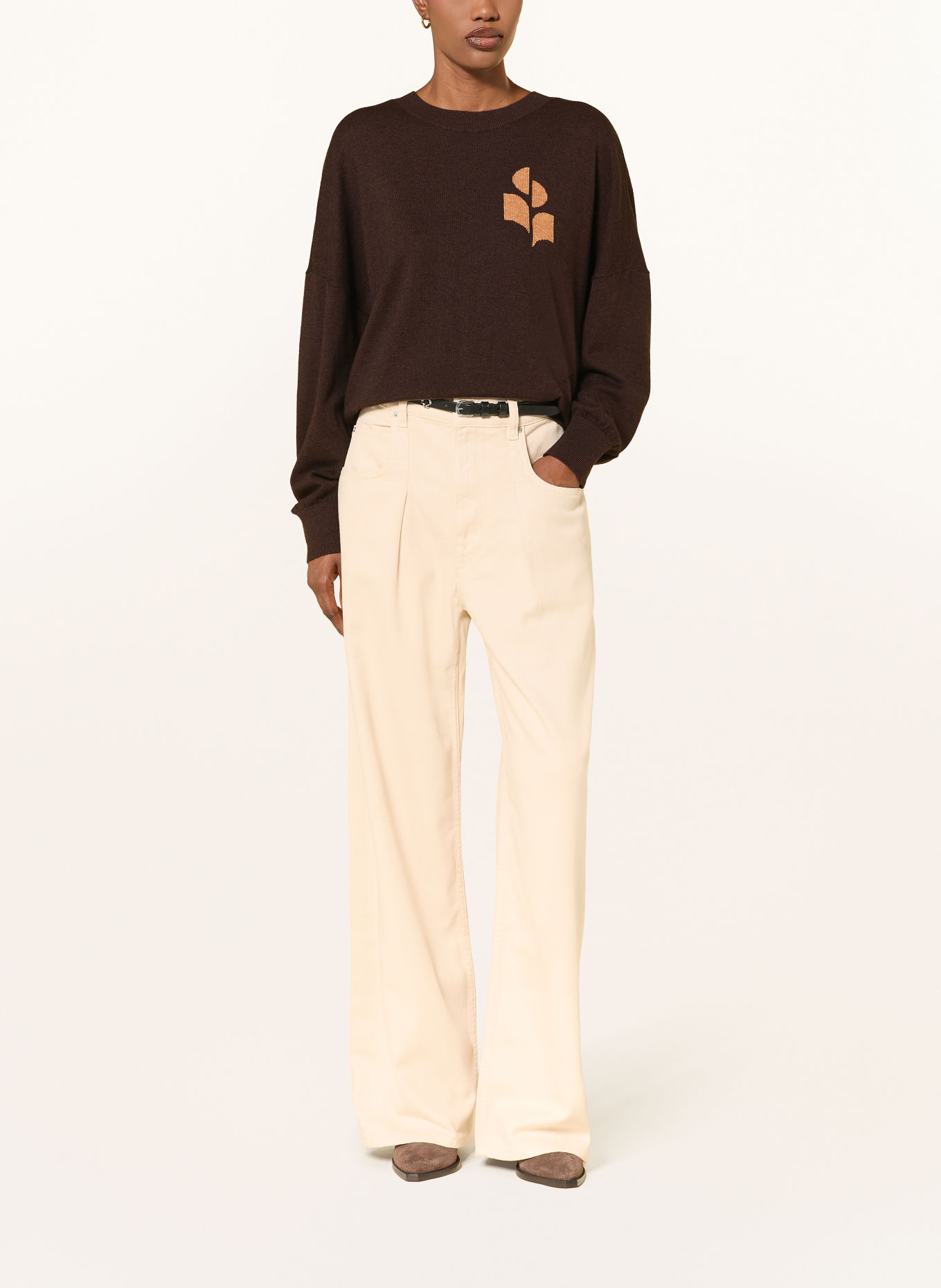 MARANT ÉTOILE Pullover MARISANS: DUNKELBRAUN / CAMEL
