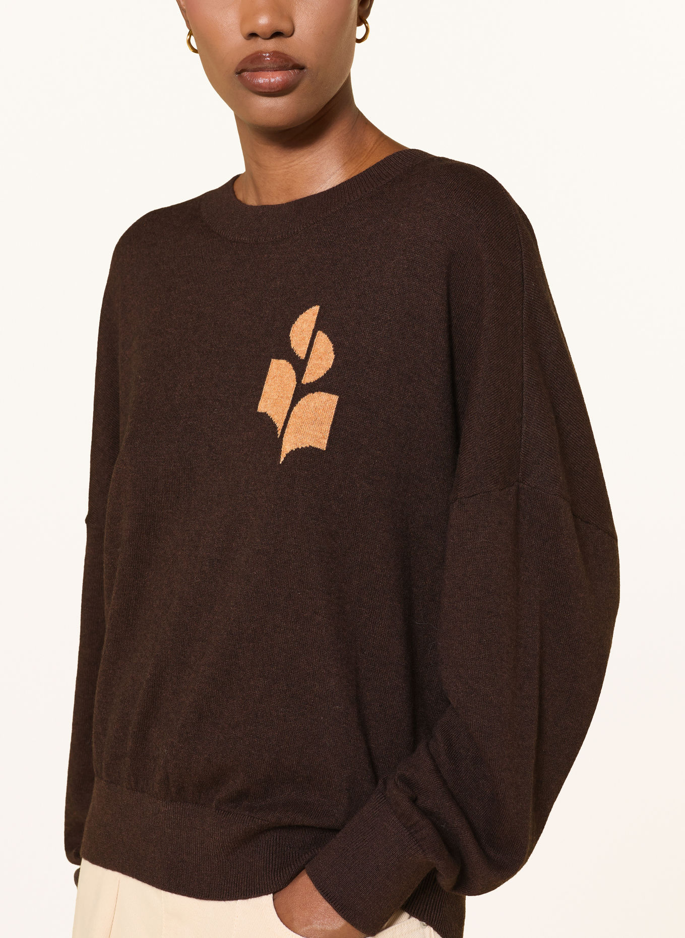 MARANT ÉTOILE Pullover MARISANS: DUNKELBRAUN / CAMEL