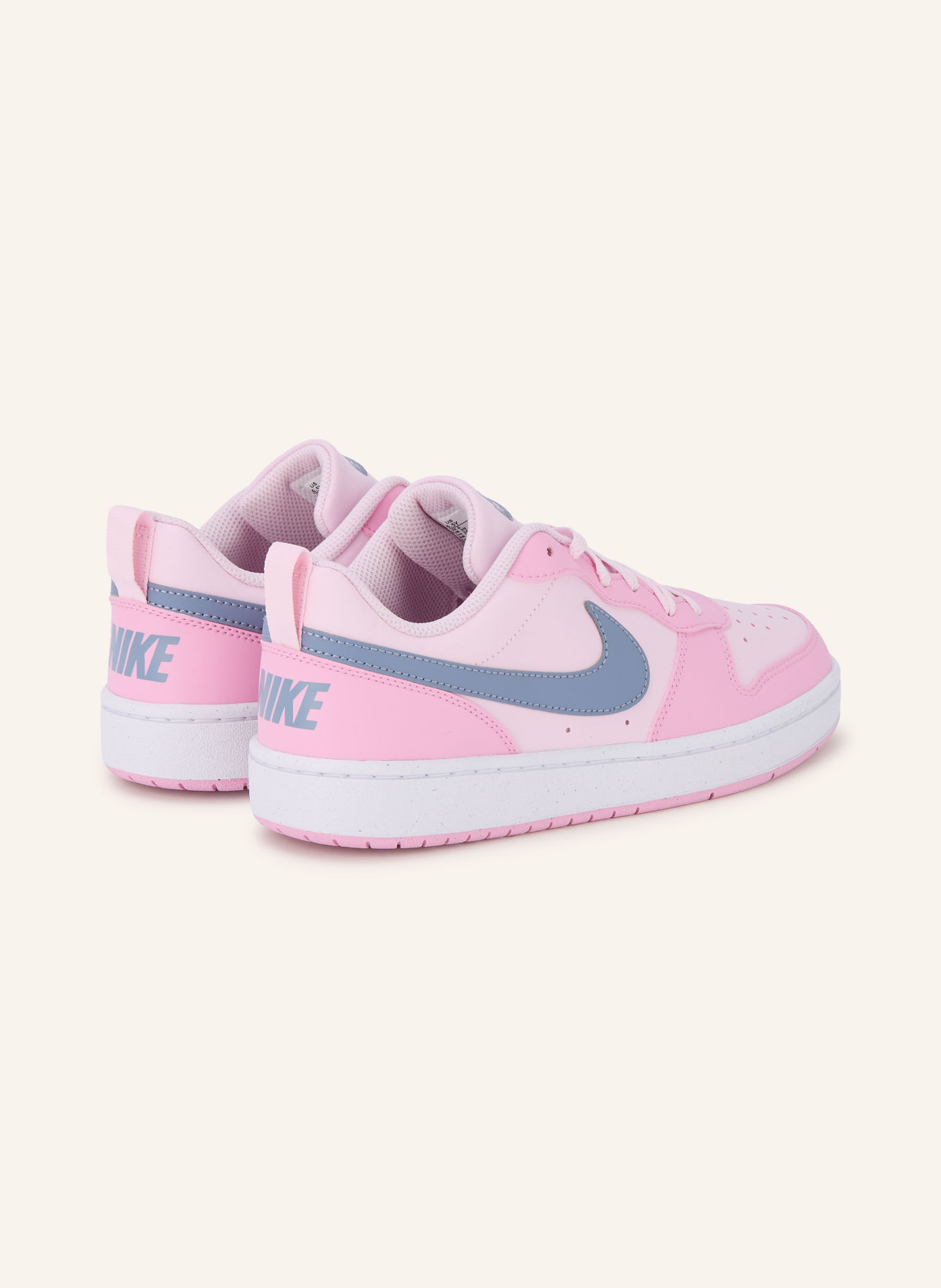 Nike COURT BOROUGH LOW RECRAFT sneaker: LIGHT PINK / PINK / BLUE GRAY