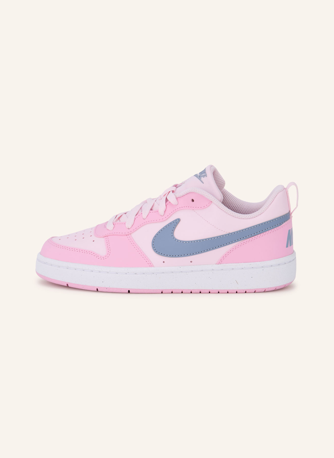 Nike COURT BOROUGH LOW RECRAFT sneaker: LIGHT PINK / PINK / BLUE GRAY