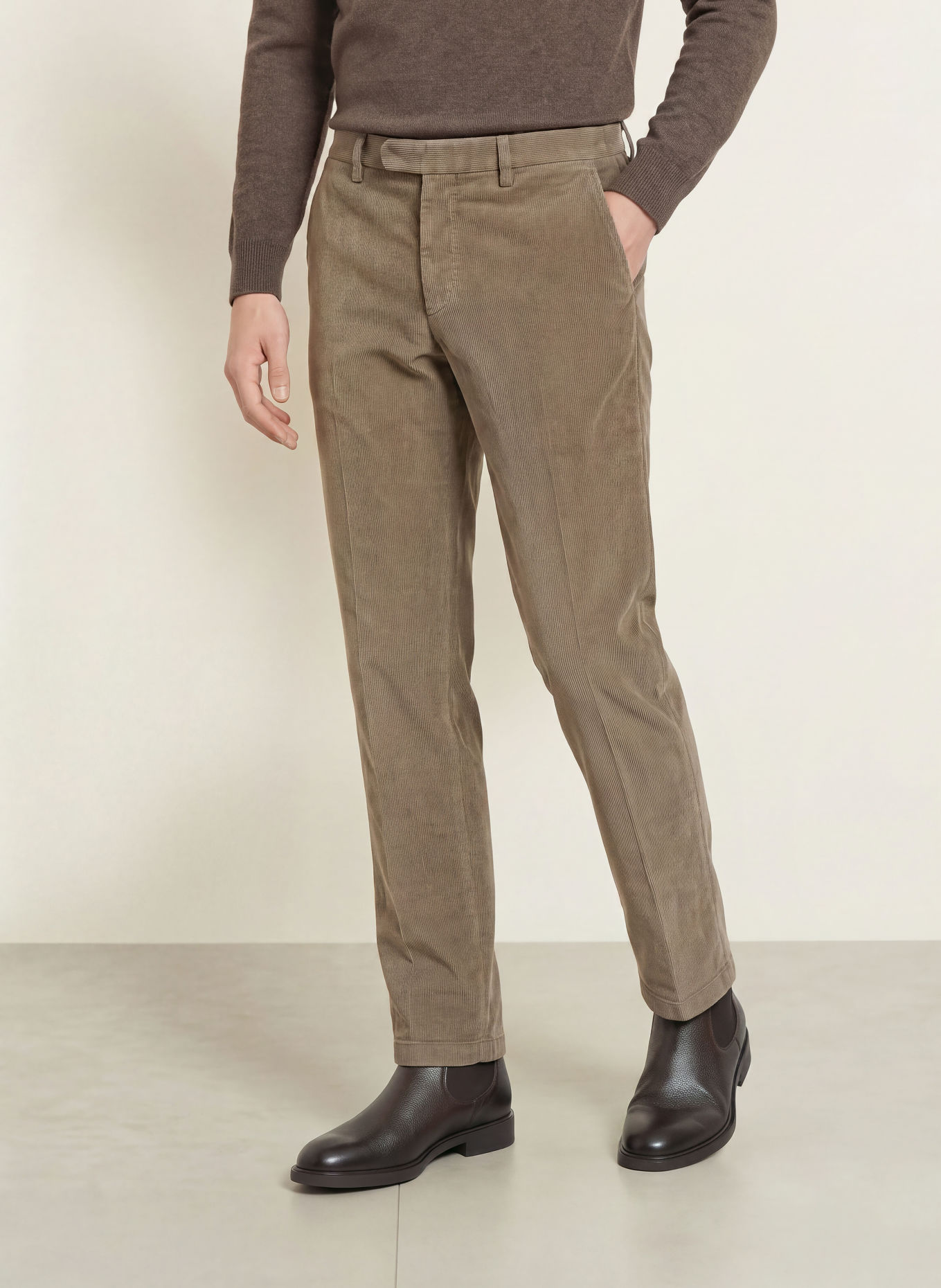 BOGLIOLI Cordhose Slim Fit: 464 taupe