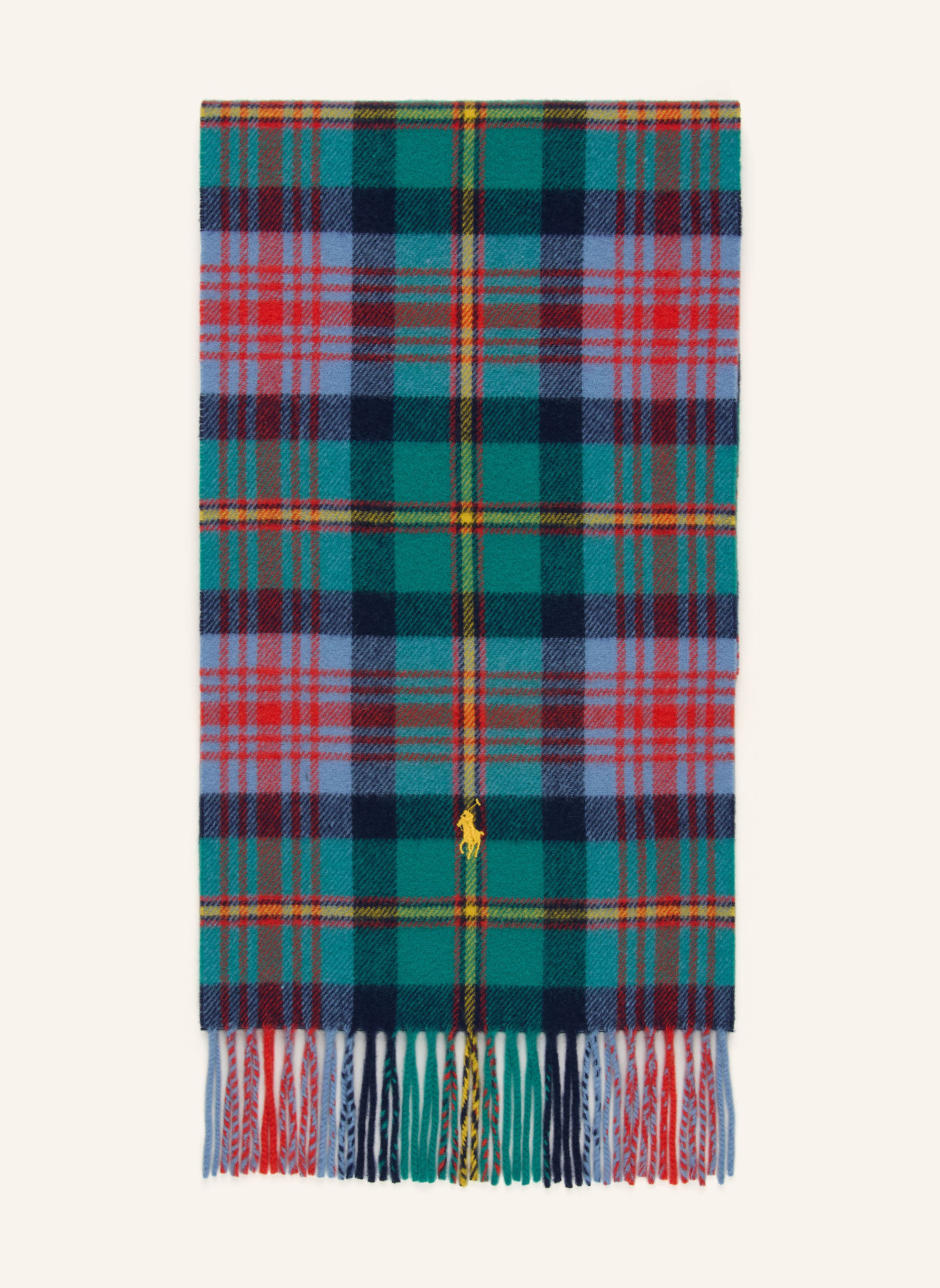 POLO RALPH LAUREN Scarf: DARK BLUE / RED / GREEN