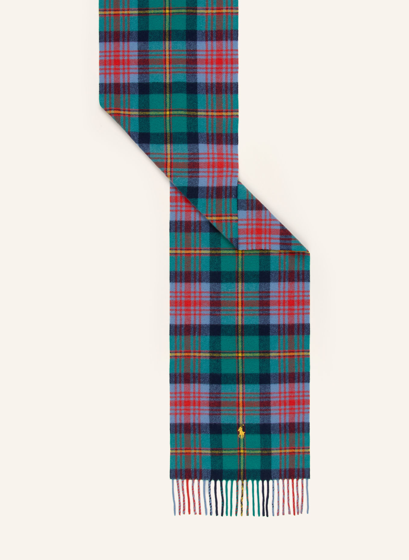 POLO RALPH LAUREN Scarf: DARK BLUE / RED / GREEN