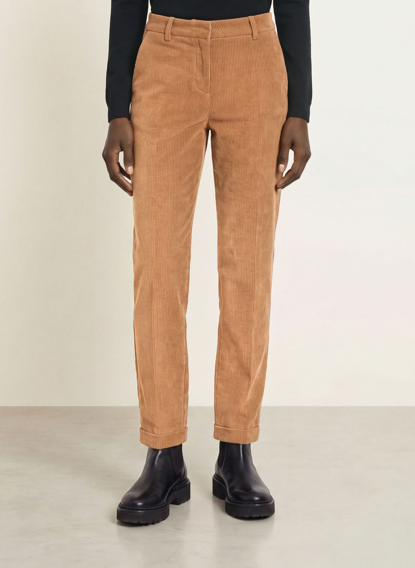 CAMBIO Cordhose KRYSTAL: COGNAC
