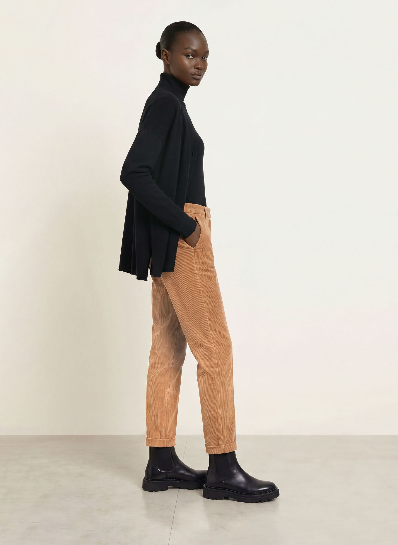 CAMBIO Cordhose KRYSTAL: COGNAC