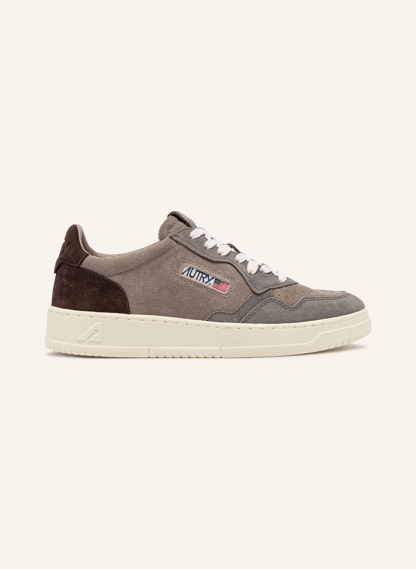 AUTRY Sneaker MEDALIST LOW: BRUIN / MARRON FONCÉ