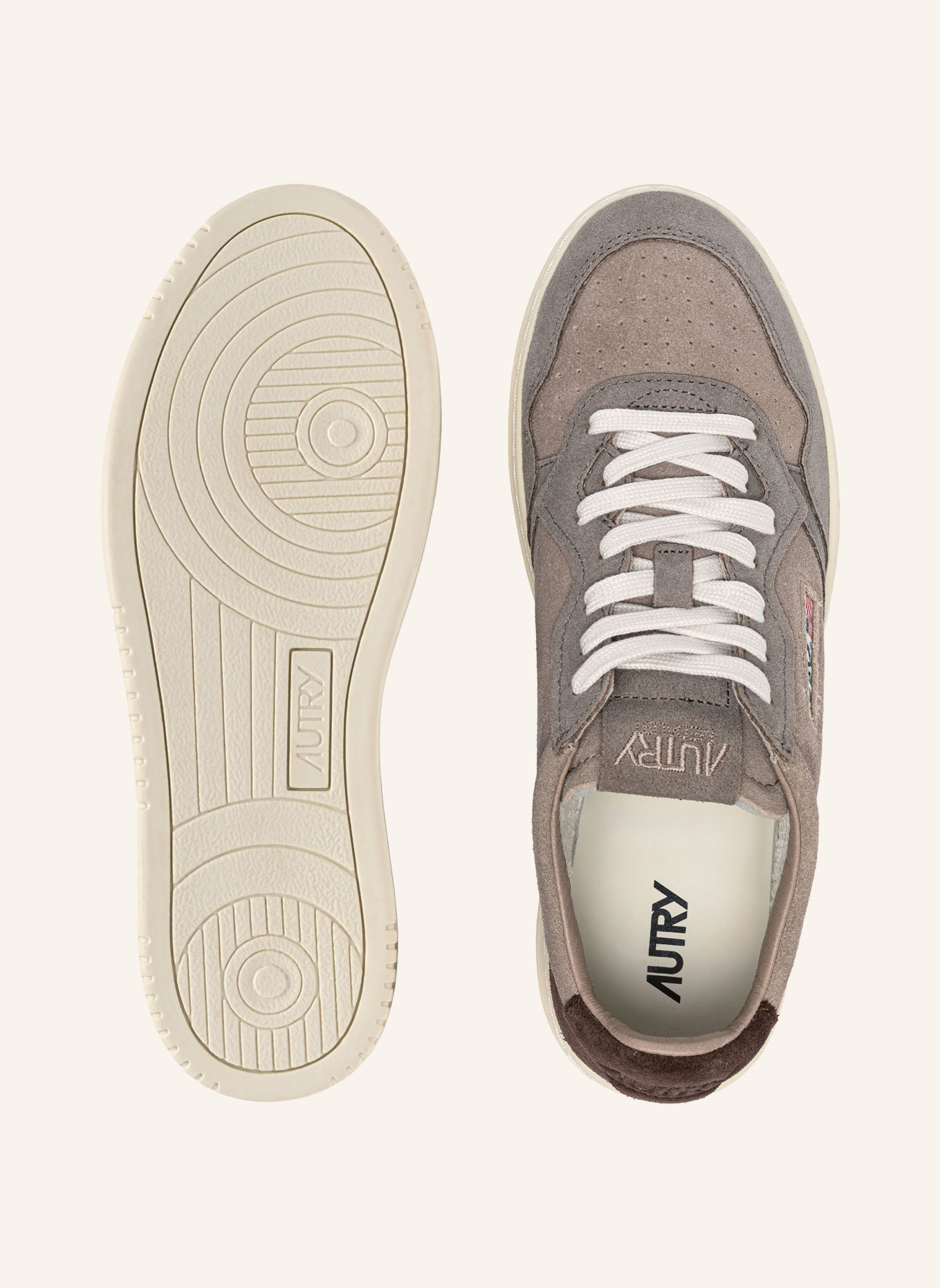 AUTRY Sneaker MEDALIST LOW: BRUIN / MARRON FONCÉ